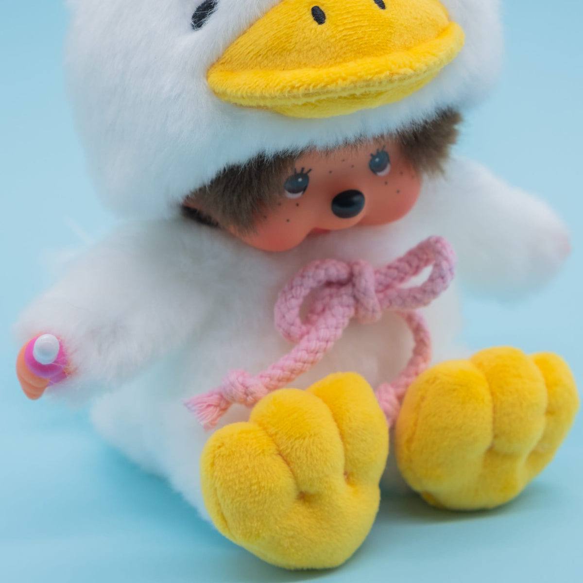Monchhichi in Fluffy Duck Costume