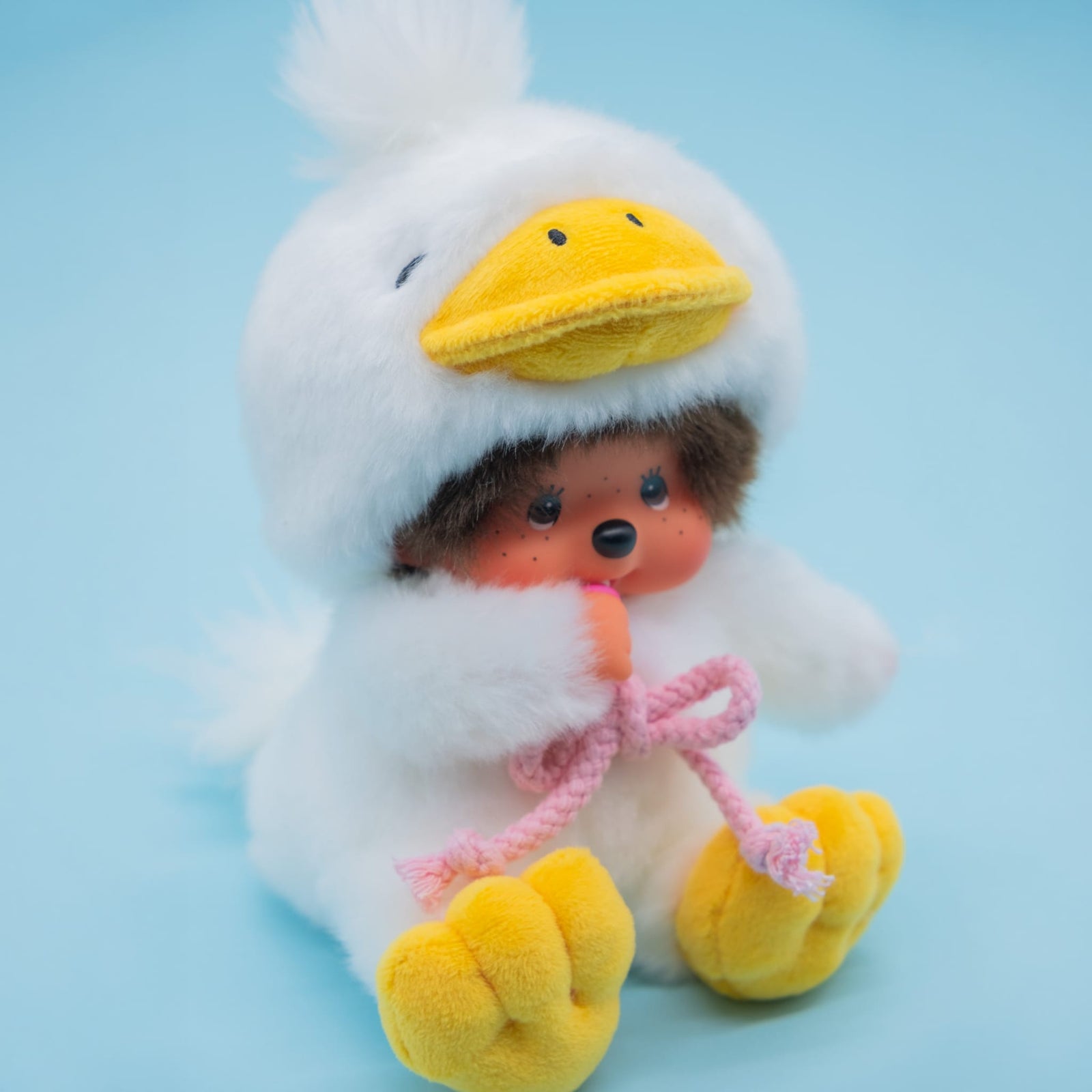 Monchhichi in Fluffy Duck Costume