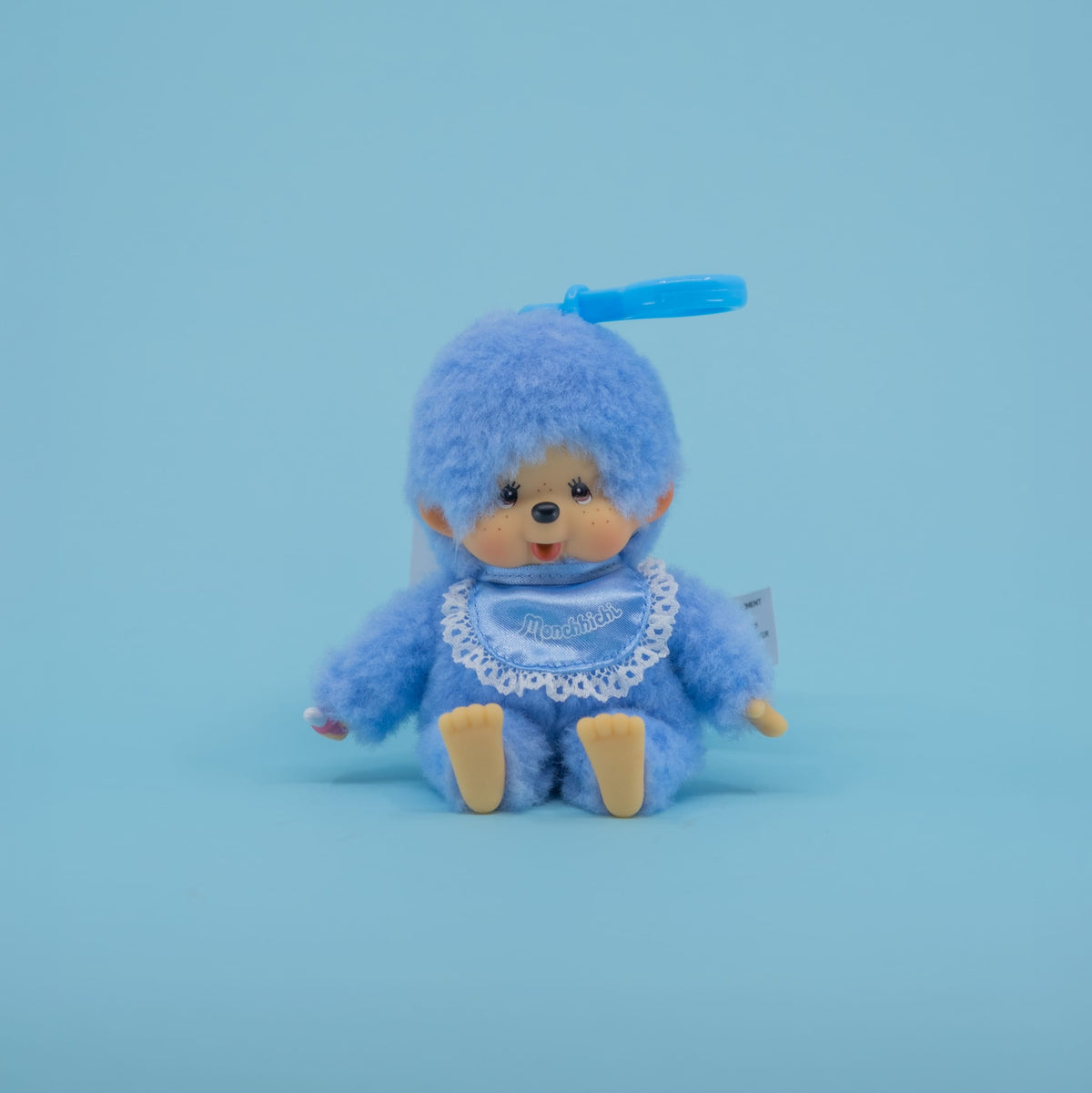 Monchhichi Blue Lace Satin Keychain