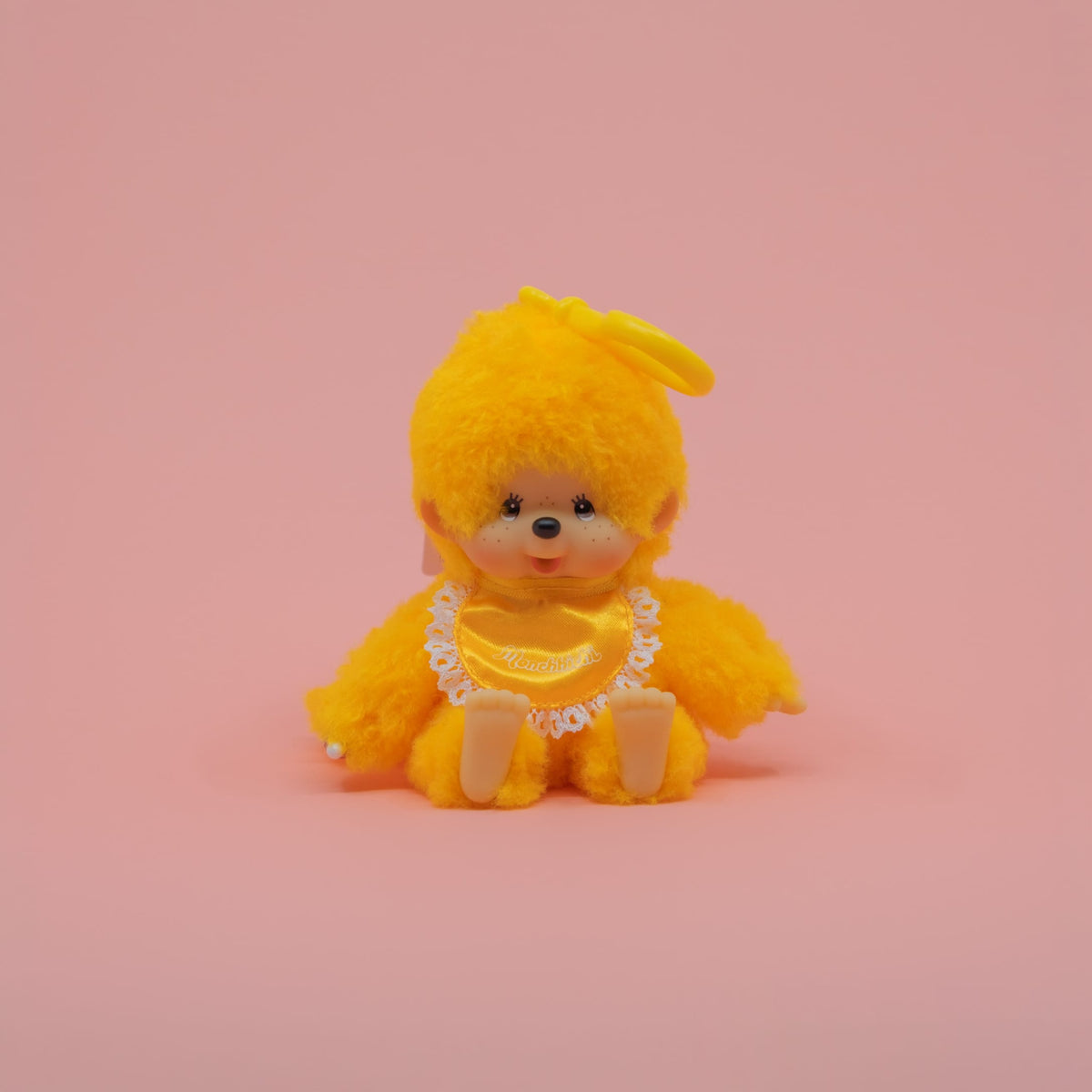 Monchhichi Orange Lace Satin Keychain