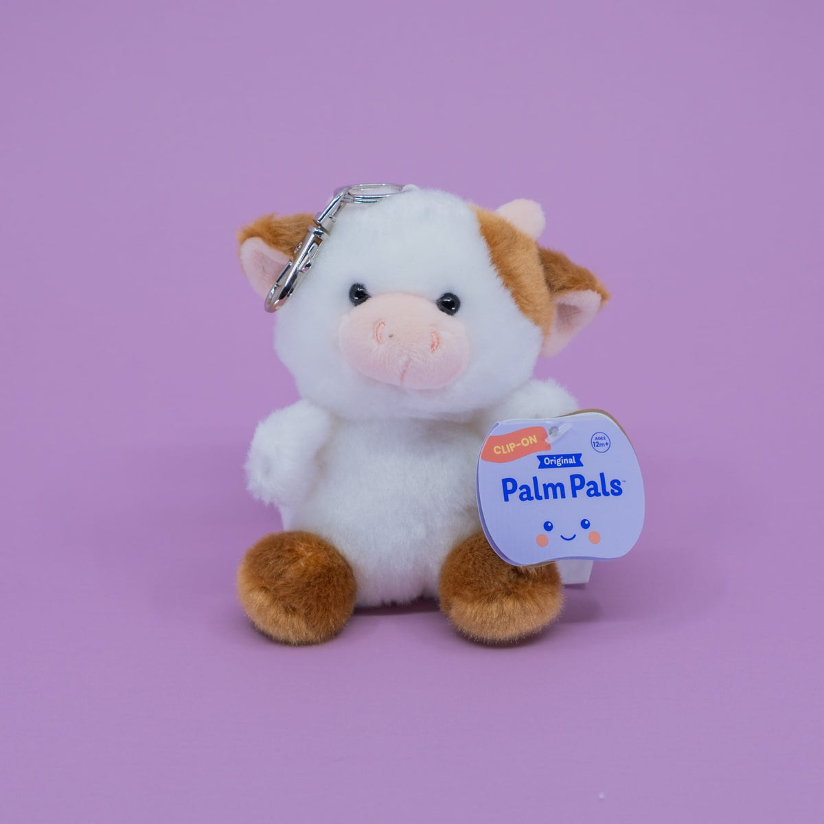 Caroline Brown Cow Clip-On Palm Pals Plush