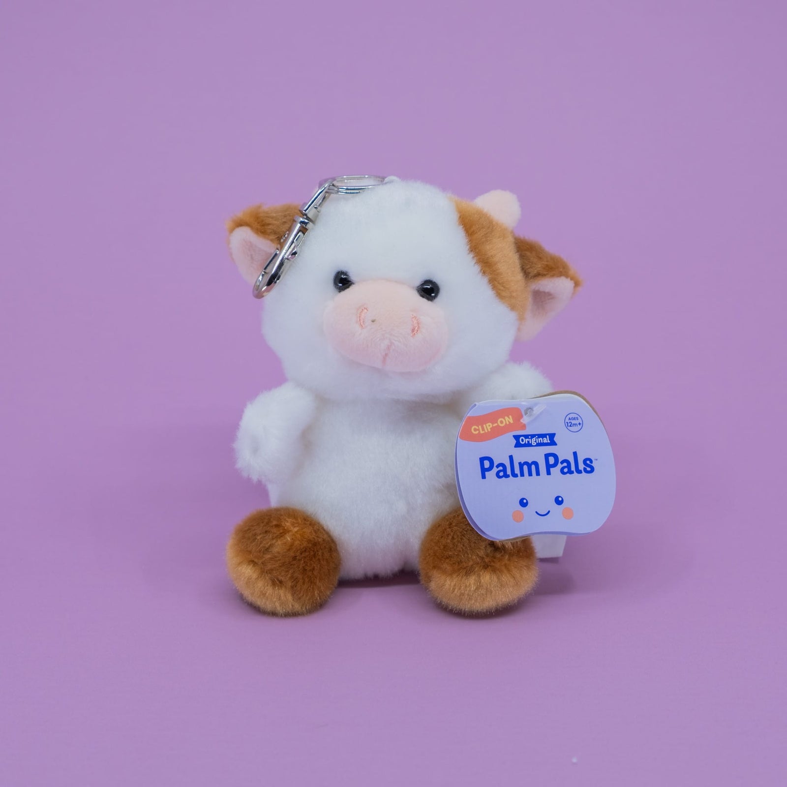 Caroline Brown Cow Clip-On Palm Pals Plush