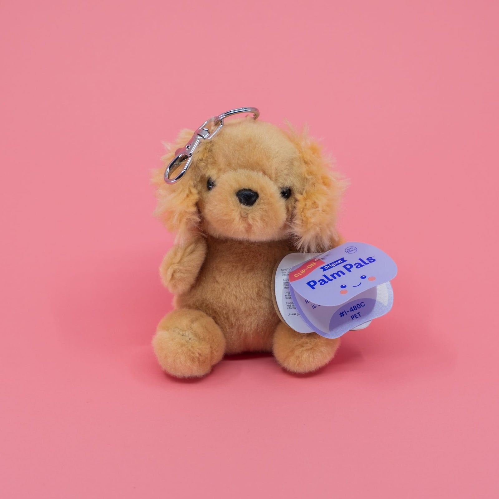 Oatmeal Goldendoodle Clip-On Palm Pals Plush