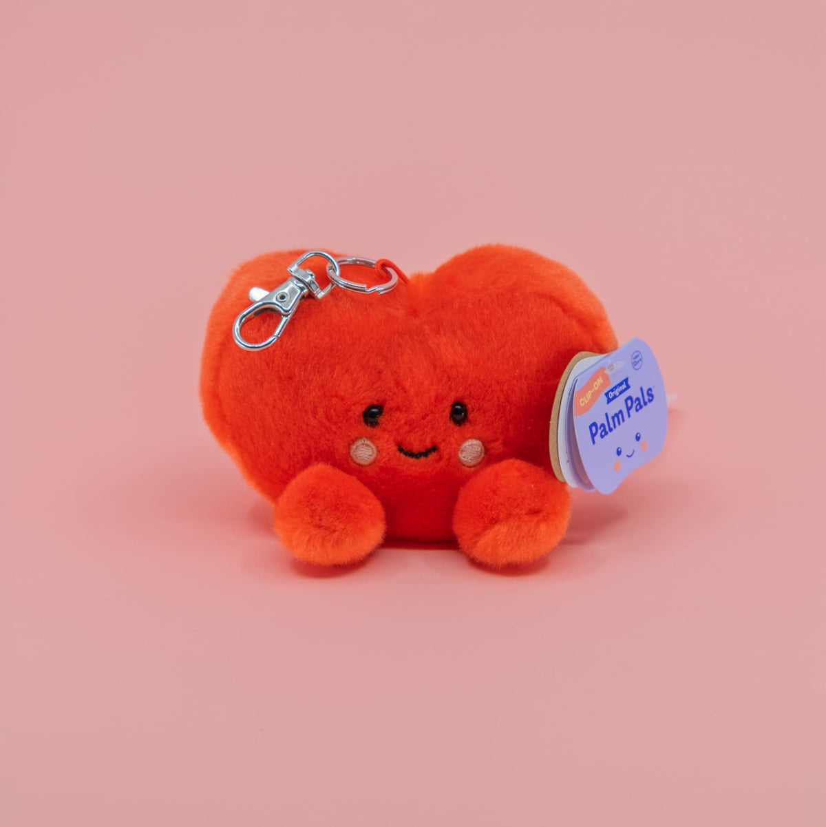 Amor Heart Palm Pals Clip-On 4" Plush