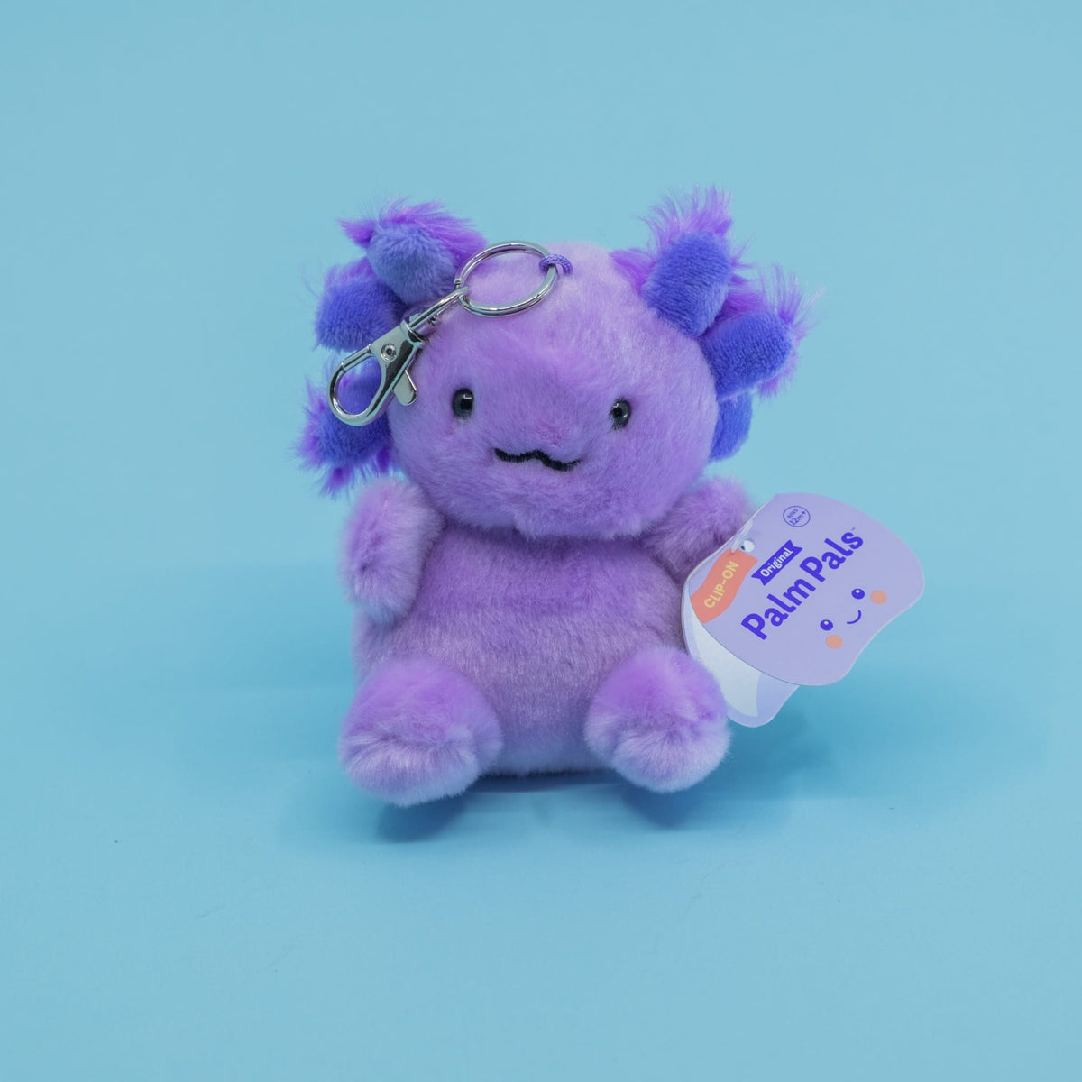 Xavier Purple Axolotl Clip-On Palm Pals Plush