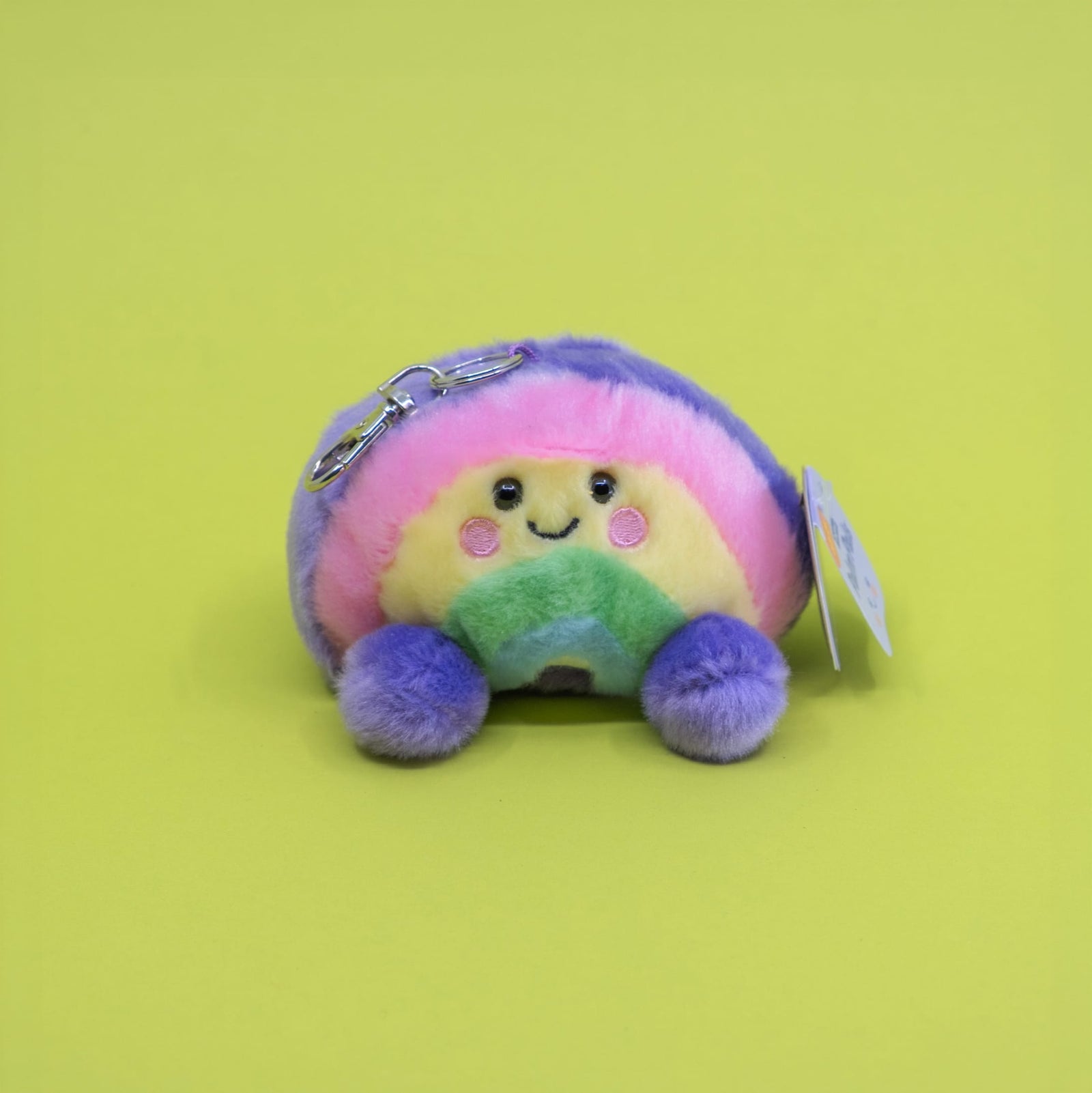 Vivi Rainbow Palm Pals Clip-On 4" Plush