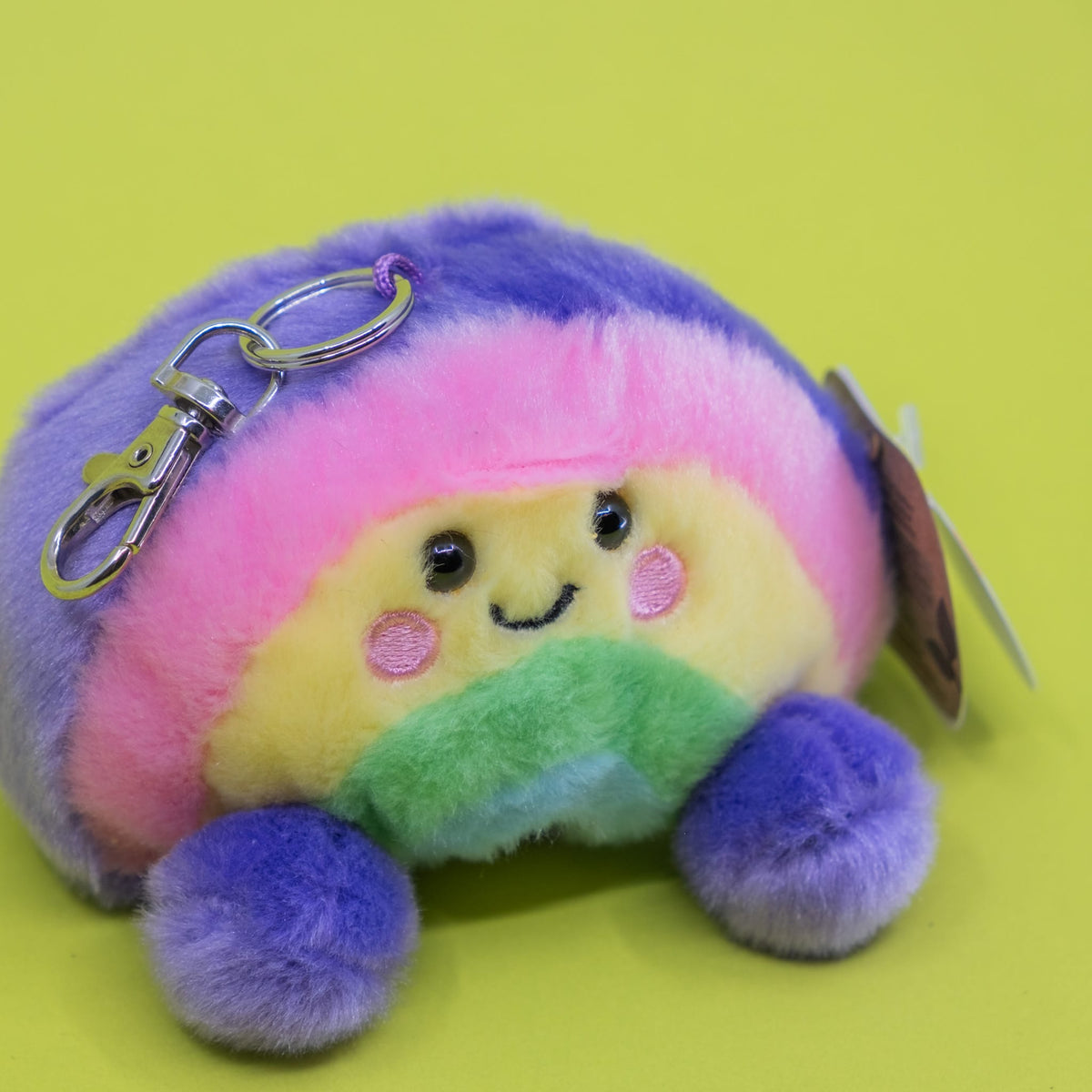 Vivi Rainbow Palm Pals Clip-On 4" Plush