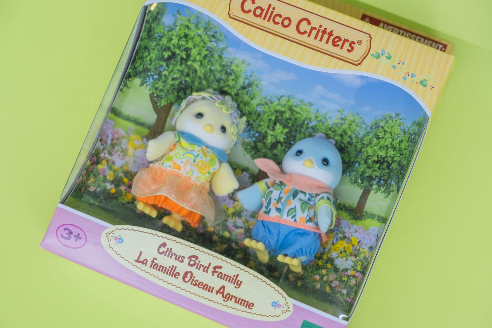Calico Critters Citrus Bird Family
