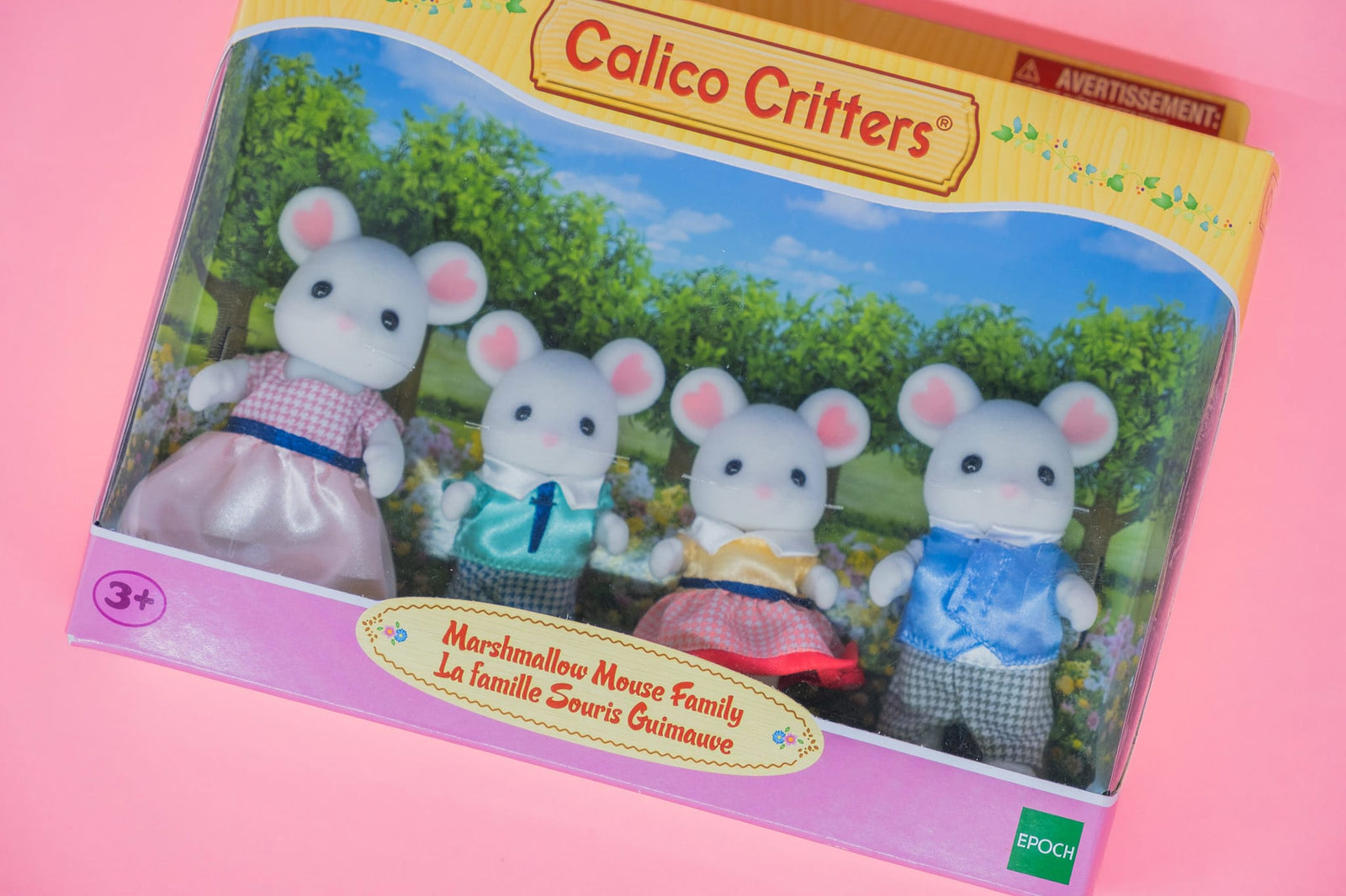 Marshmallow Mouse Family Calico Critters Playset