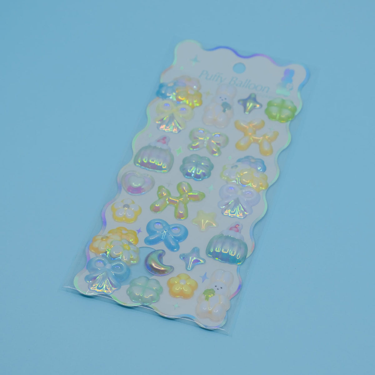 Green Balloon Bonbon Drop Stickers