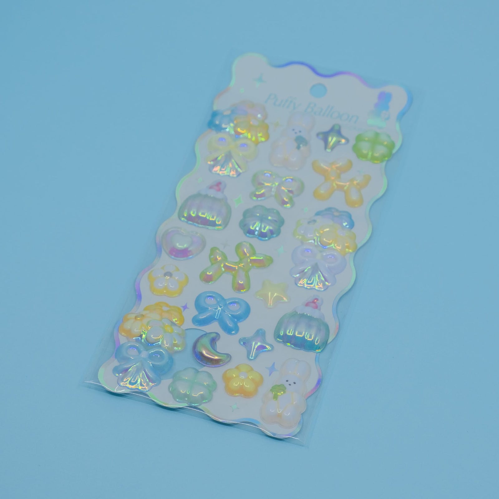 Green Balloon Bonbon Drop Stickers
