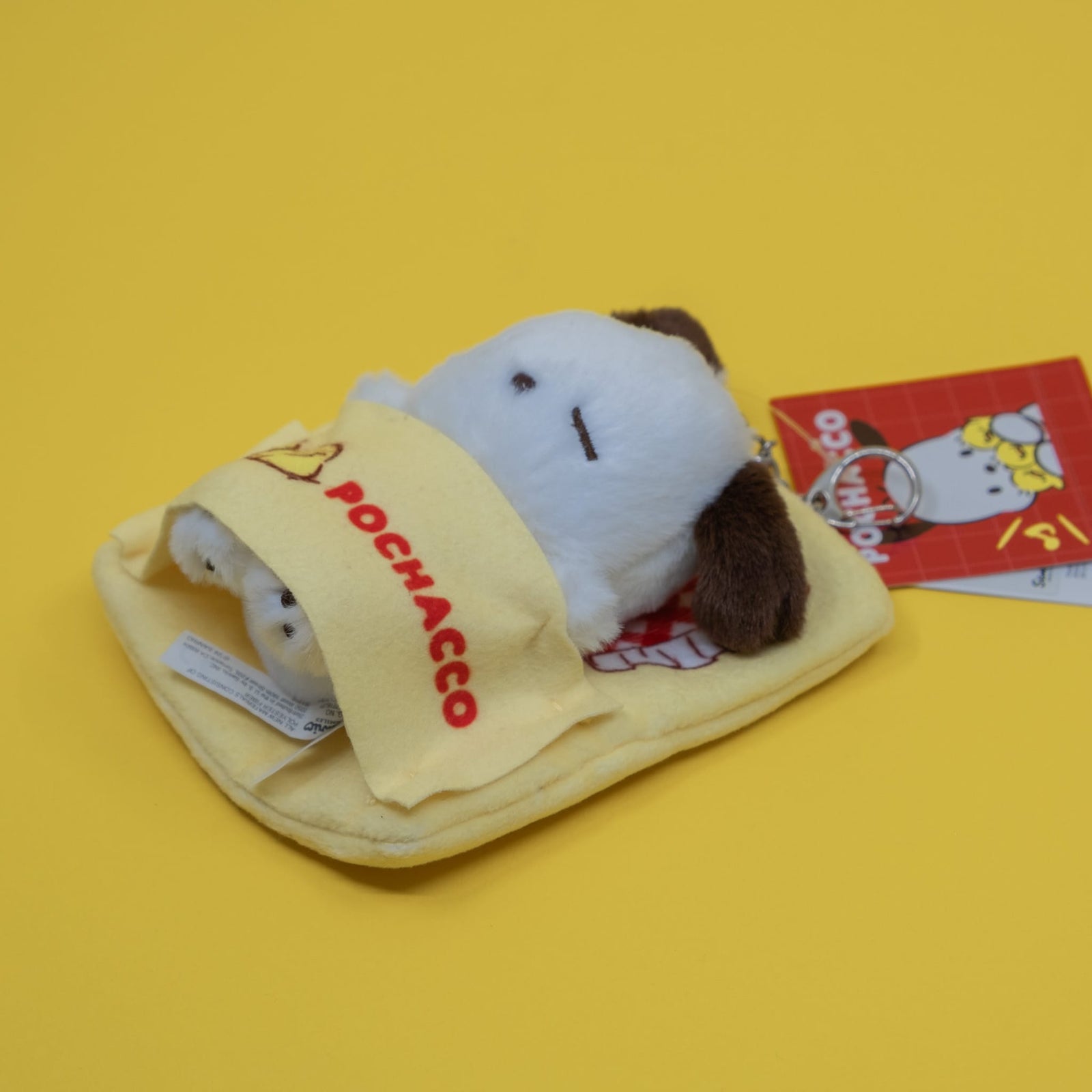 Pochacco & Pi-Chan Napping Plush Keychain