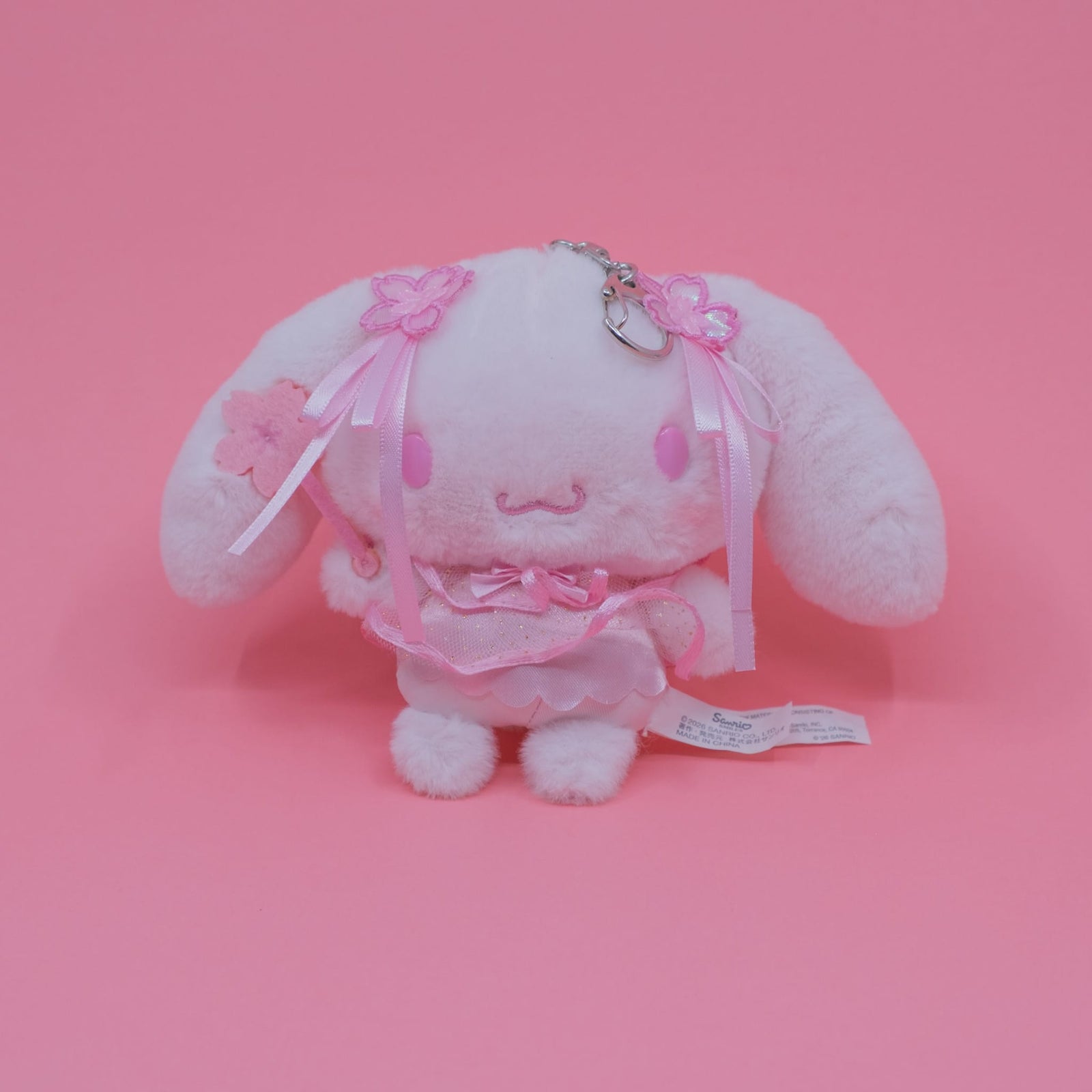 Cinnamoroll Sakura Plush Keychain