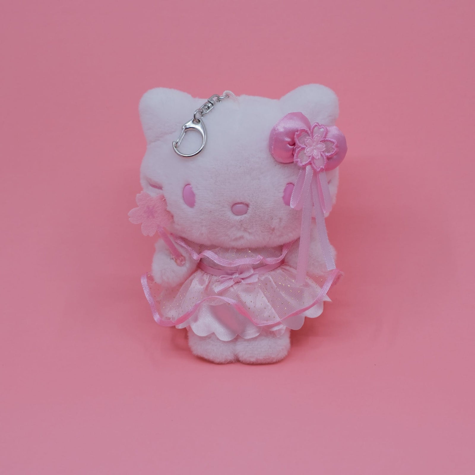 Hello Kitty Sakura Plush Keychain
