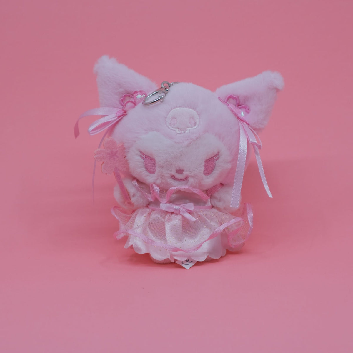 Kuromi Sakura Plush Keychain