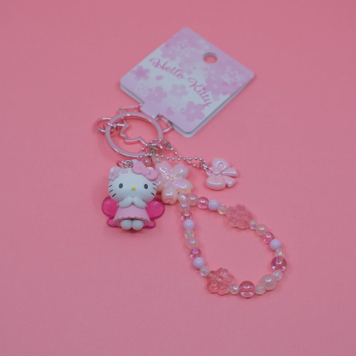 Hello Kitty Sakura Charm Keychain