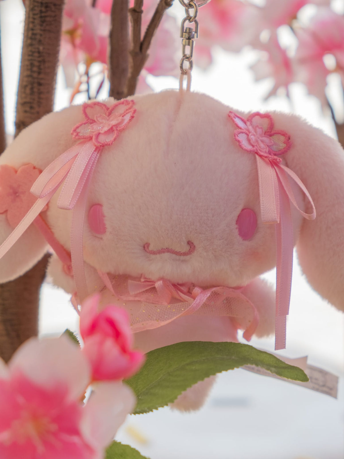 Cinnamoroll Sakura Plush Keychain