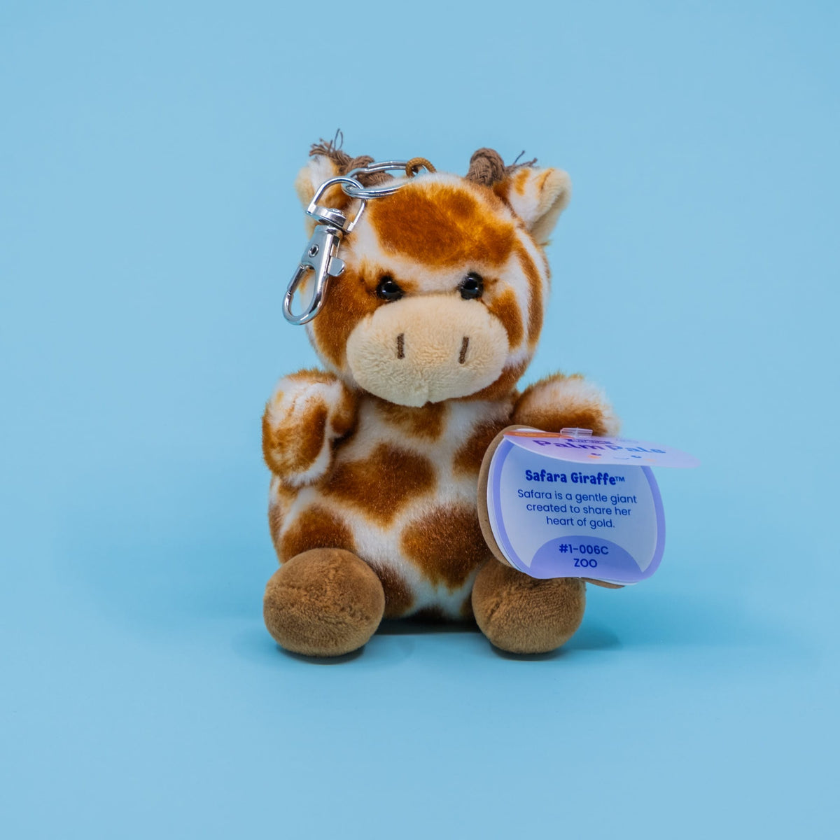 Safara Giraffe Clip-On Palm Pals Plush