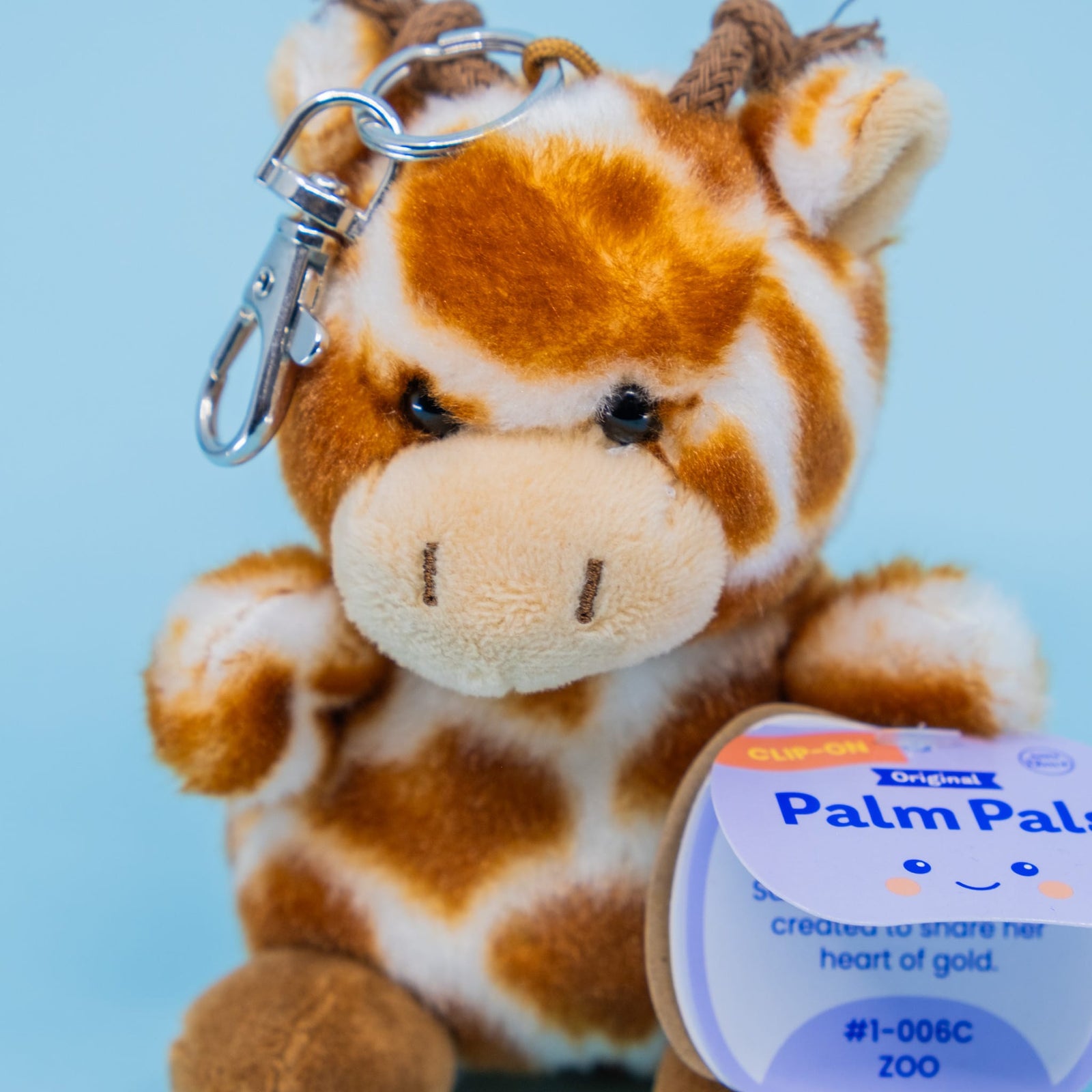 Safara Giraffe Clip-On Palm Pals Plush
