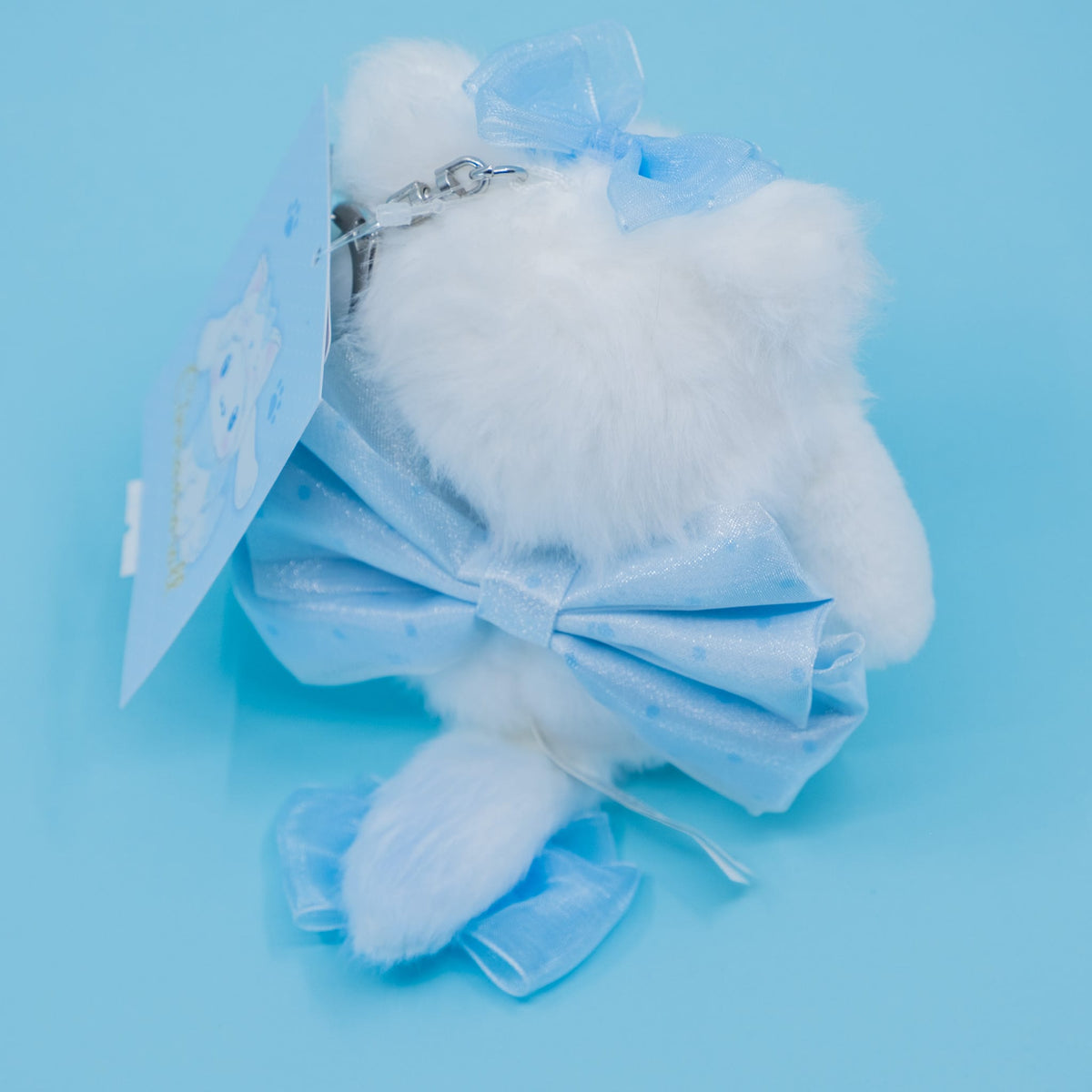 Cinnamoroll Kitten Bow Plush Keychain