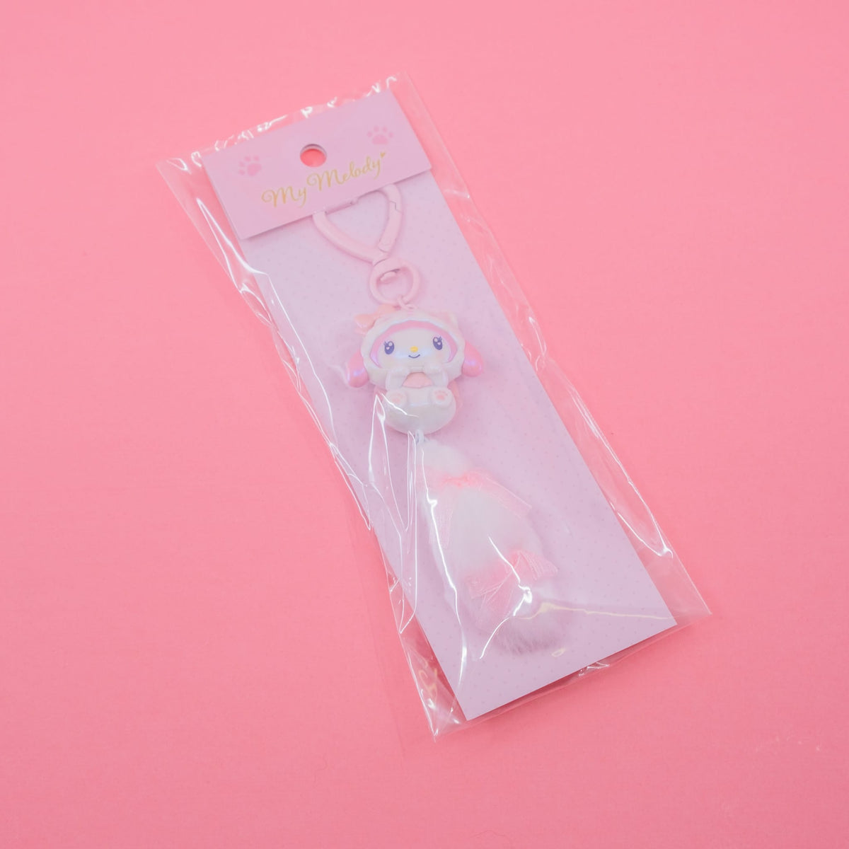My Melody Kitten Bow Keychain