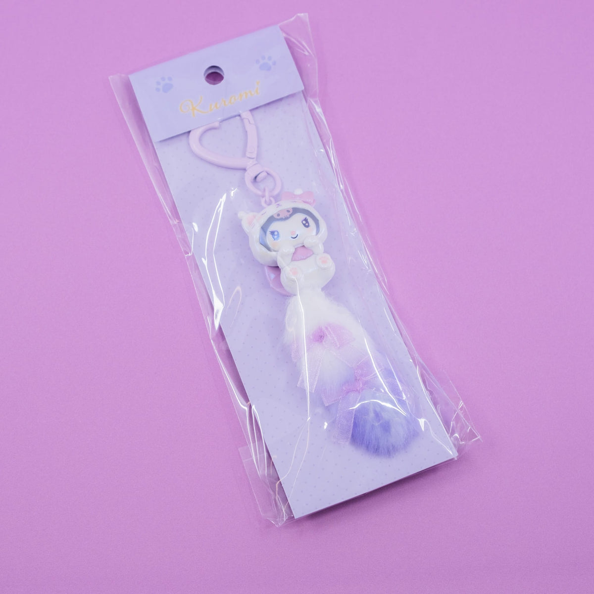 Kuromi Kitten Bow Keychain