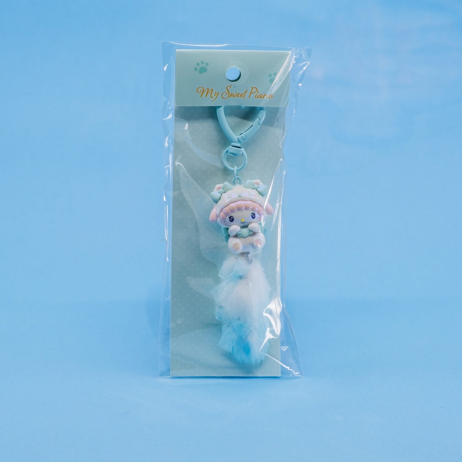 My Sweet Piano Kitten Bow Keychain