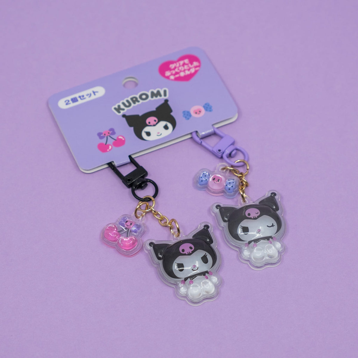 Kuromi Acrylic Niko Niko Duo Keychain