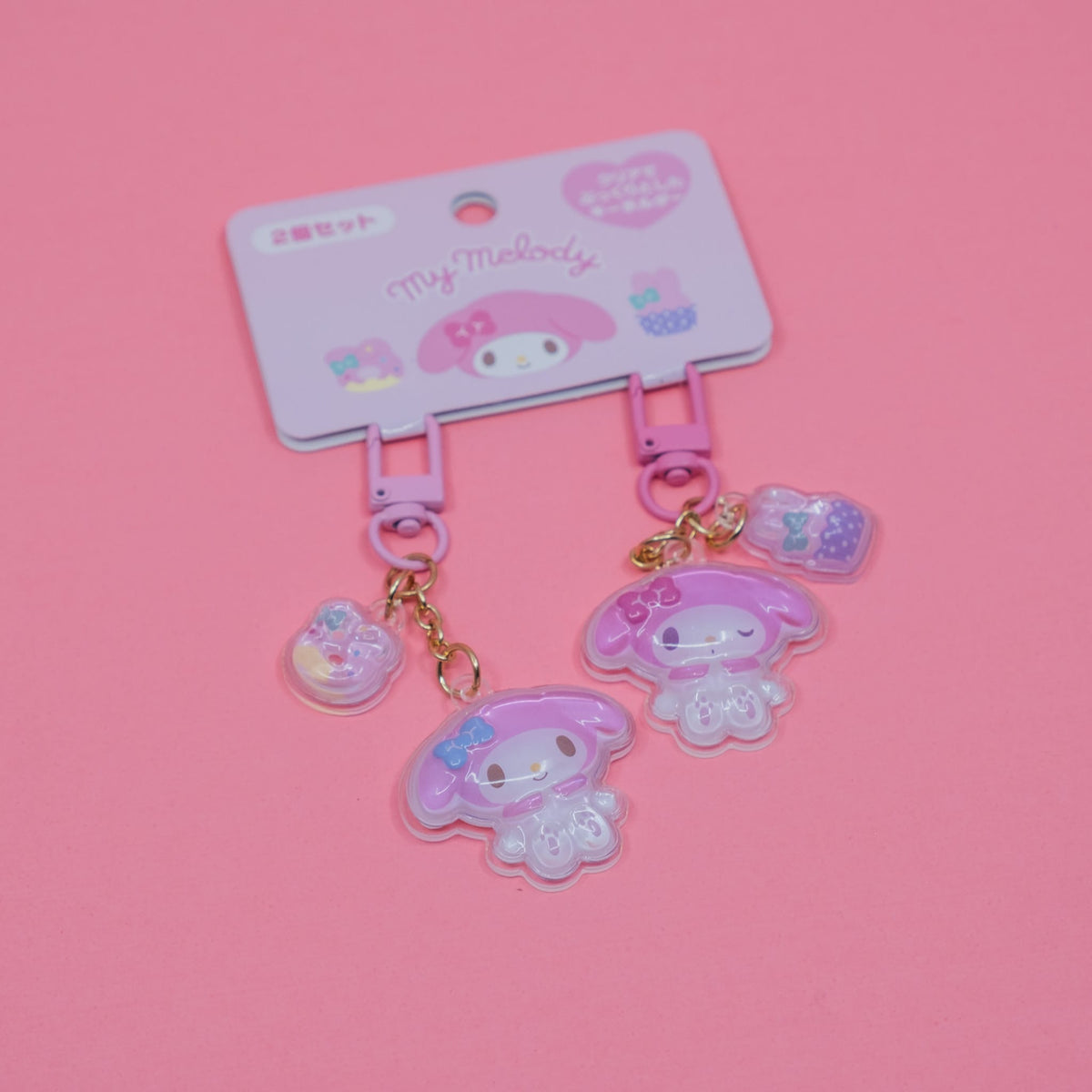 My Melody Acrylic Niko Niko Duo Keychain