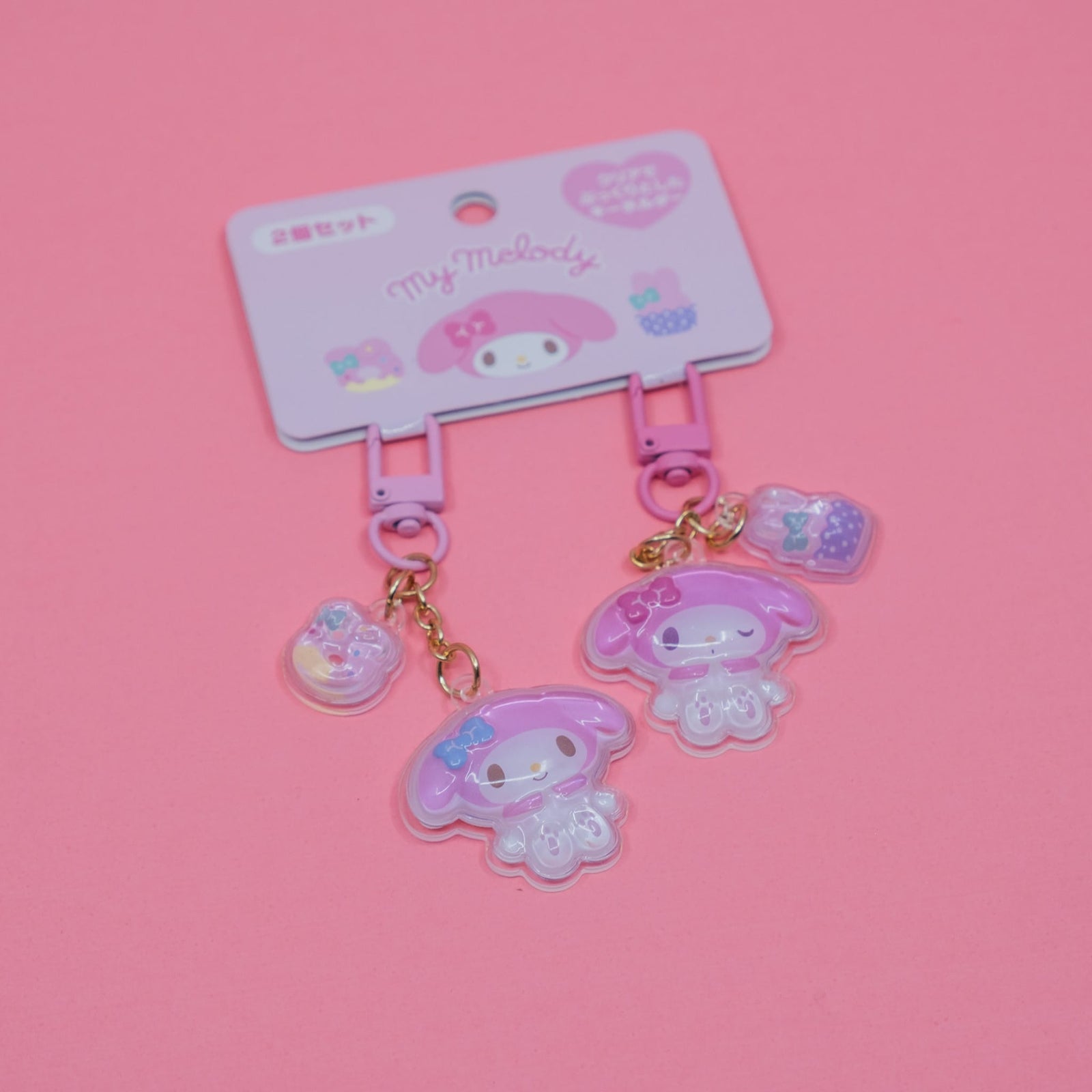 My Melody Acrylic Niko Niko Duo Keychain