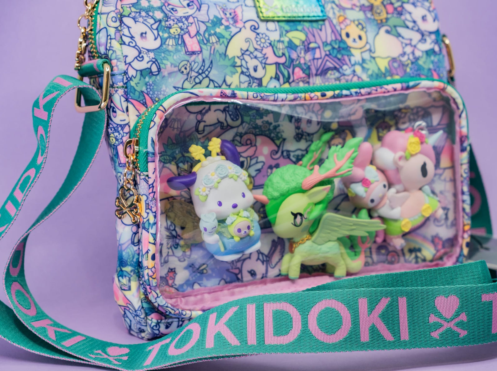 Forest Fairies Clear Pocket Crossbody