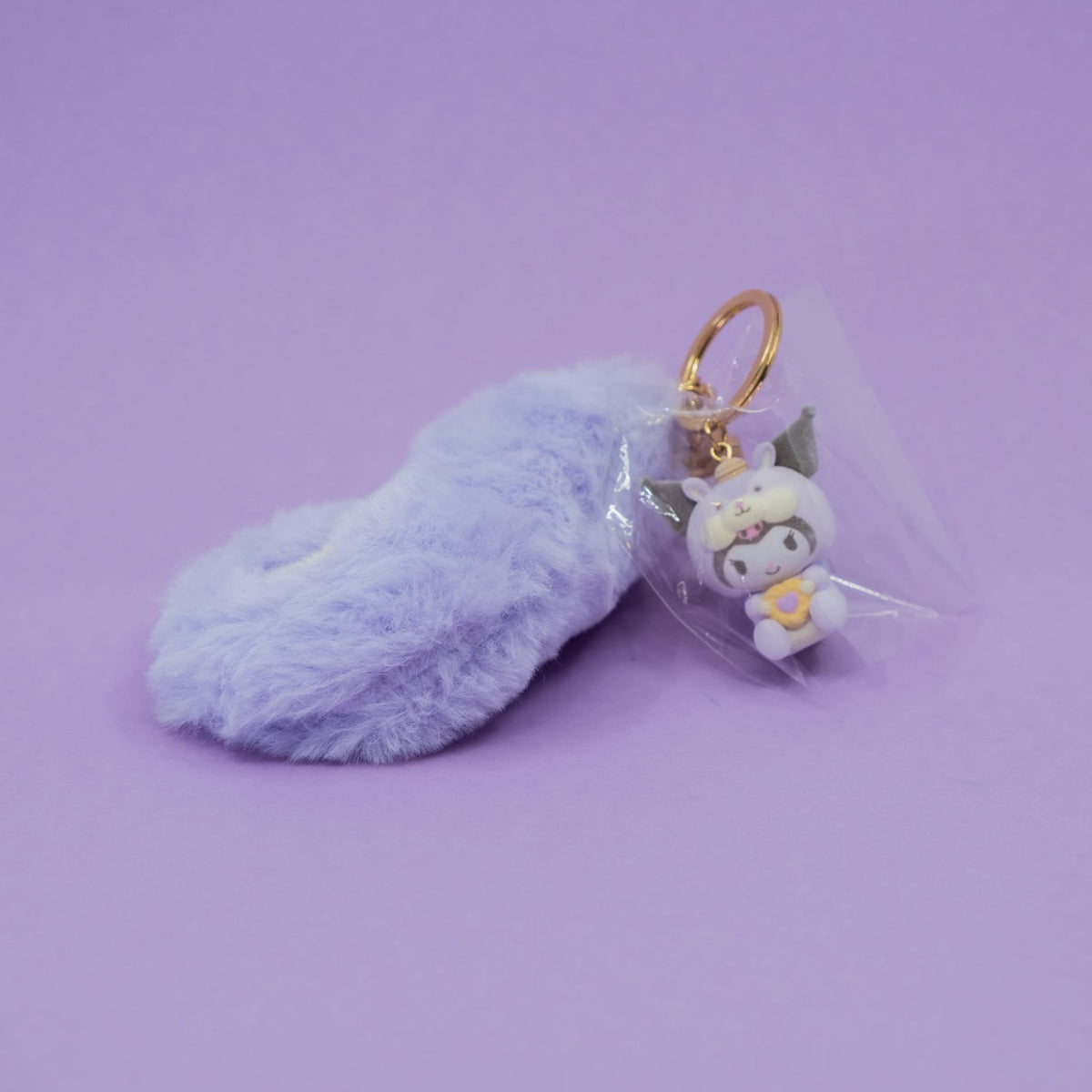 Kuromi Tail Keychain (Fluffy Squirrel Series)