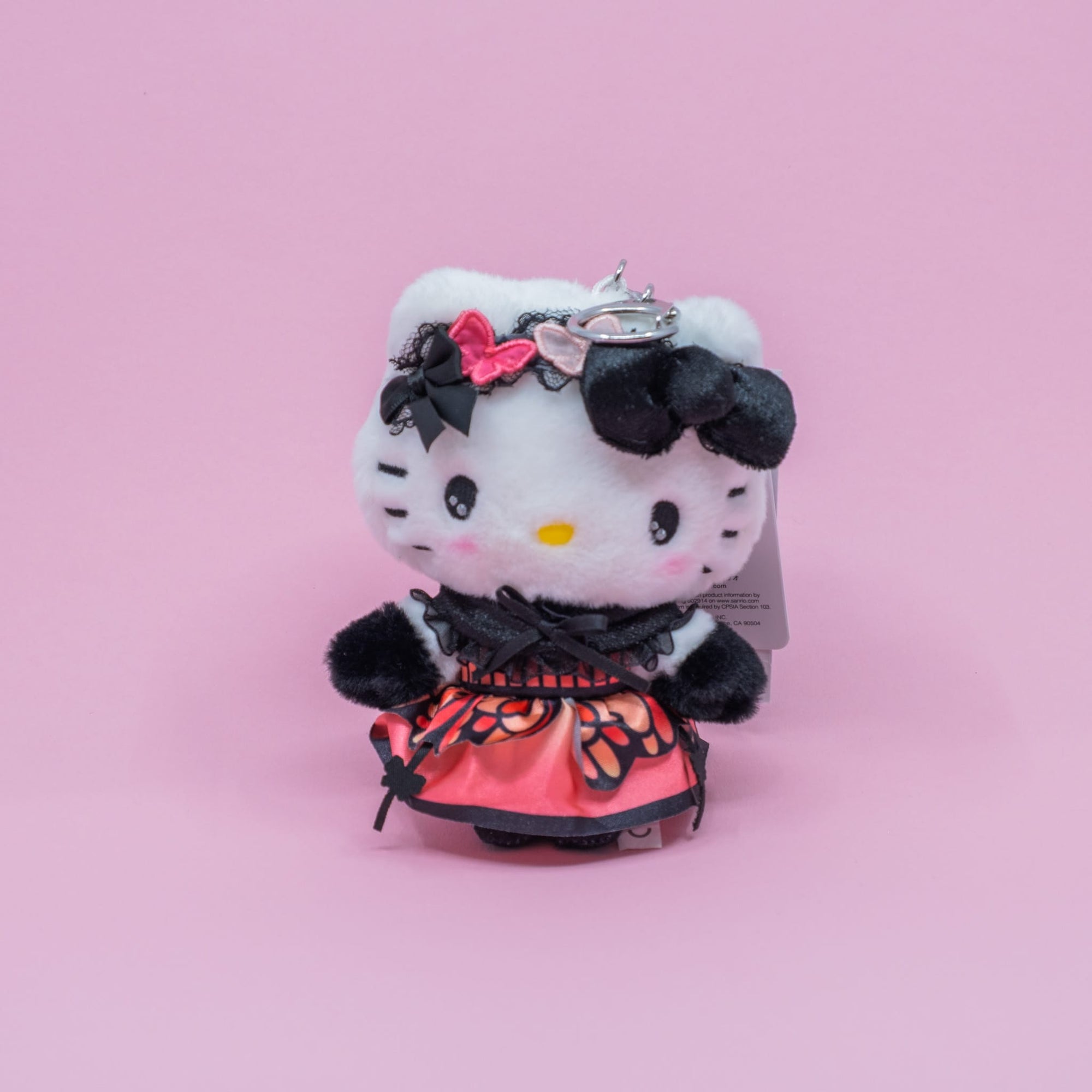 Hello Kitty Plush Keychain (Dark Butterfly Series) - Colorful Cute