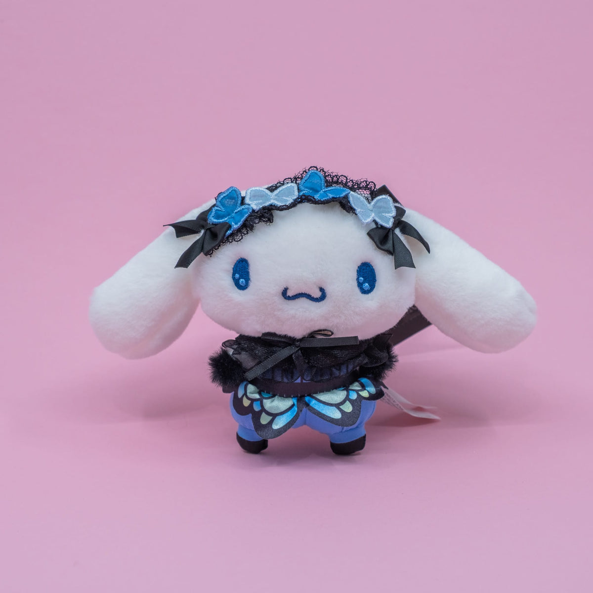 Cinnamoroll Plush Keychain (Dark Butterfly Series)
