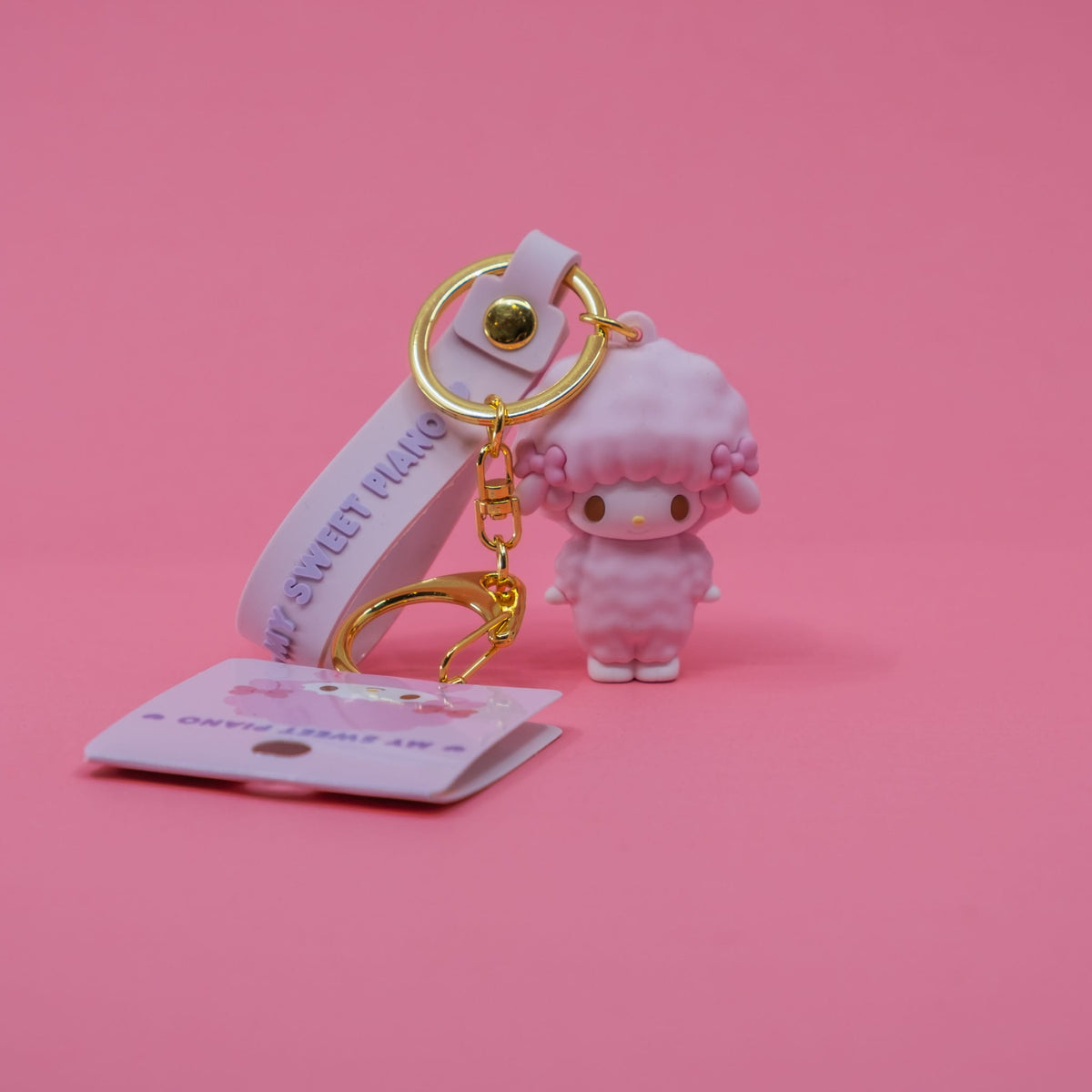 My Sweet Piano Rubber Keychain with Character Mascot