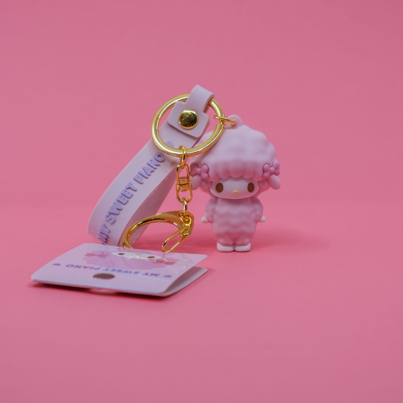 My Sweet Piano Rubber Keychain with Character Mascot