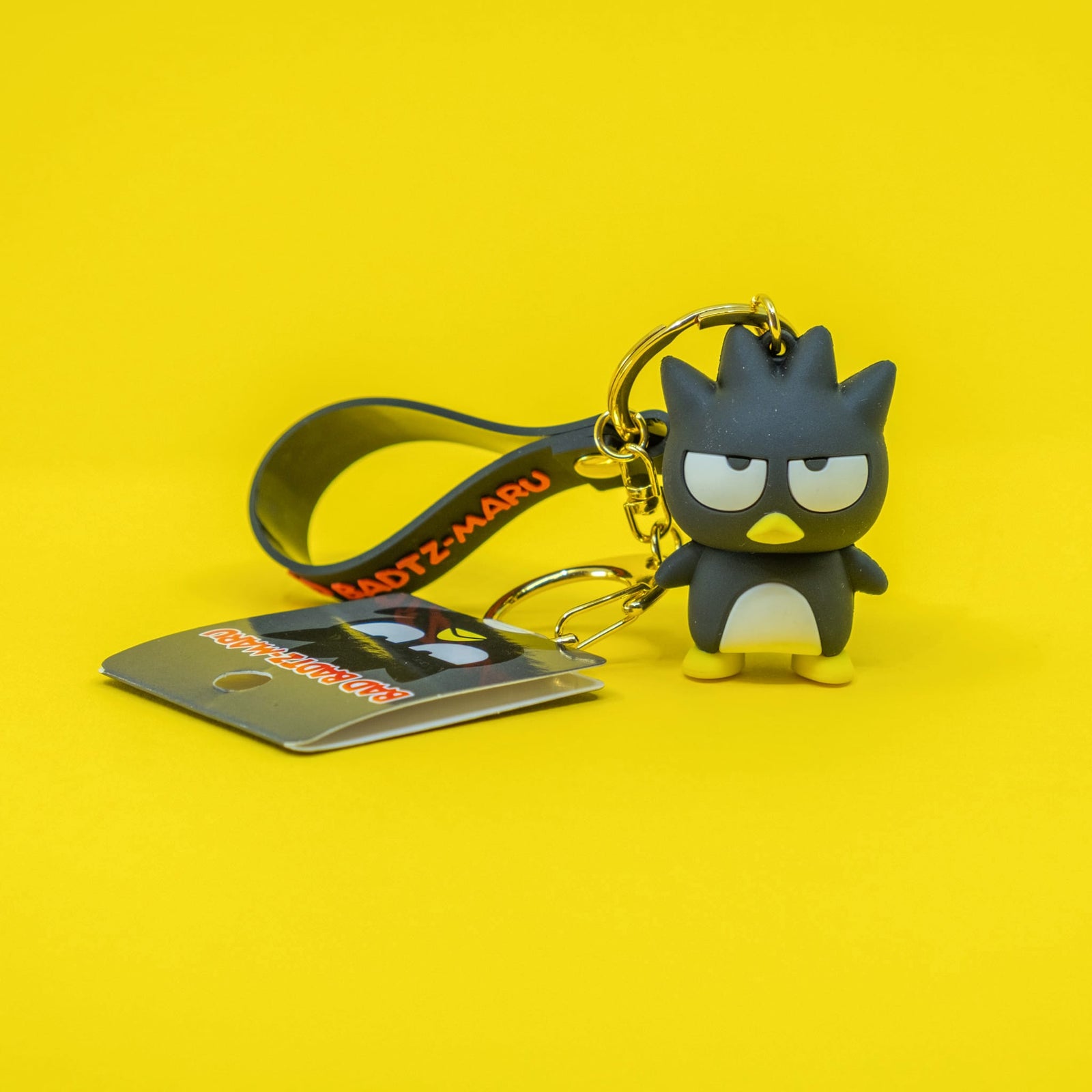 Badtz-Maru Rubber Keychain with Character Mascot