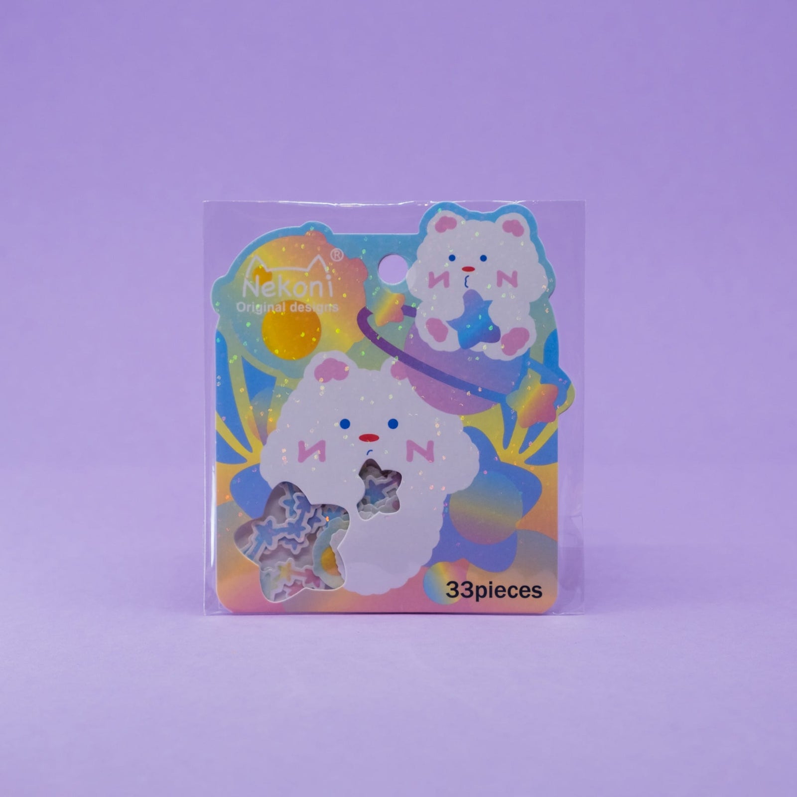 Cloud Bear Sticker Flakes