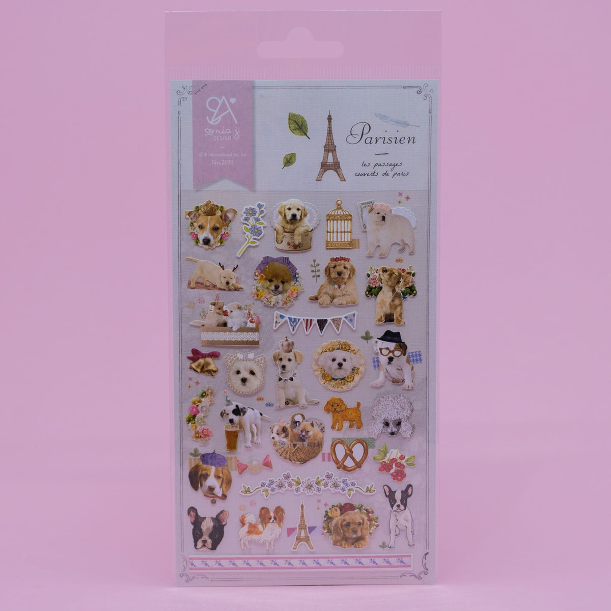 Fancy French Dogs Stickers