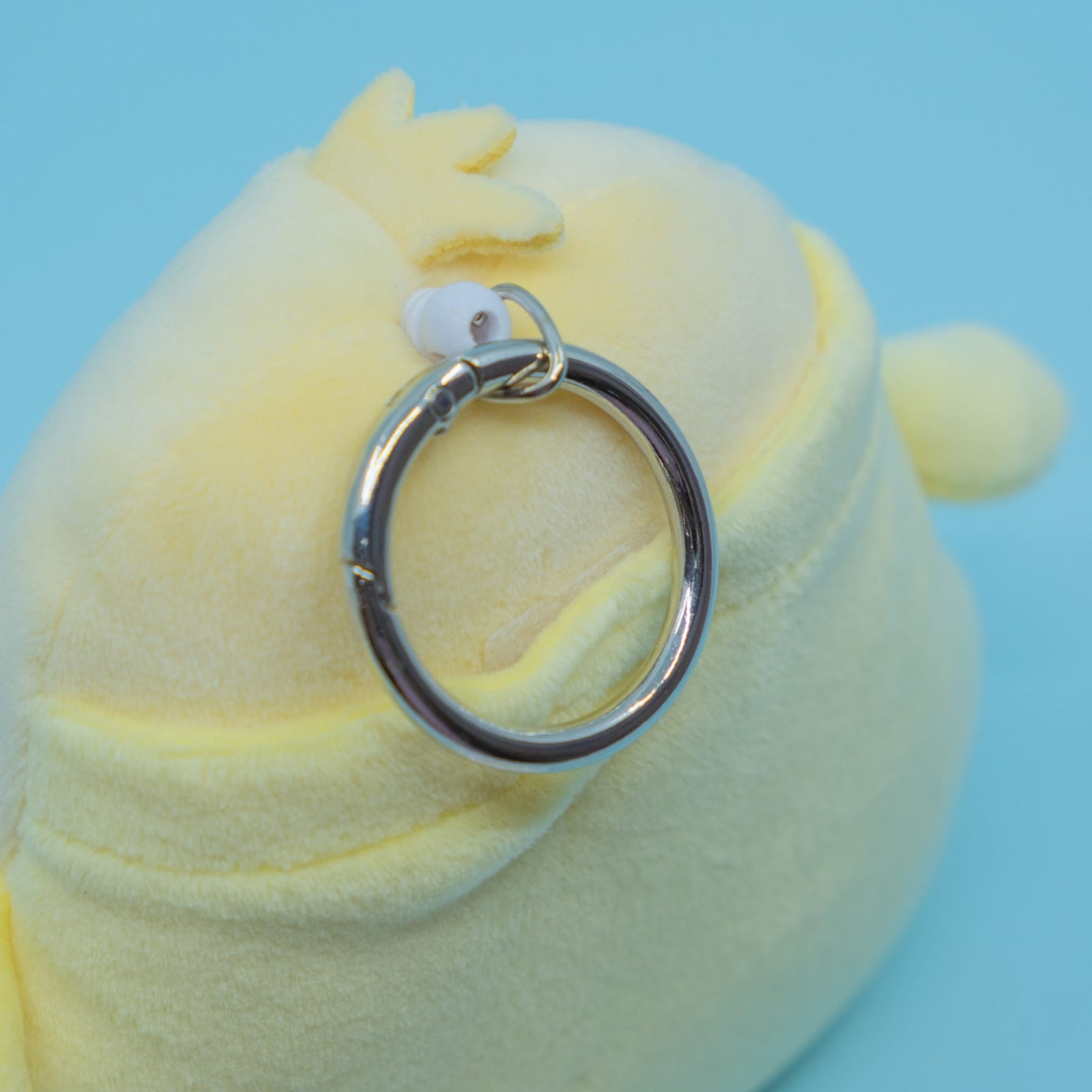 Yellow Bird Hughug Mocchiri Reel Keychain with Pocket