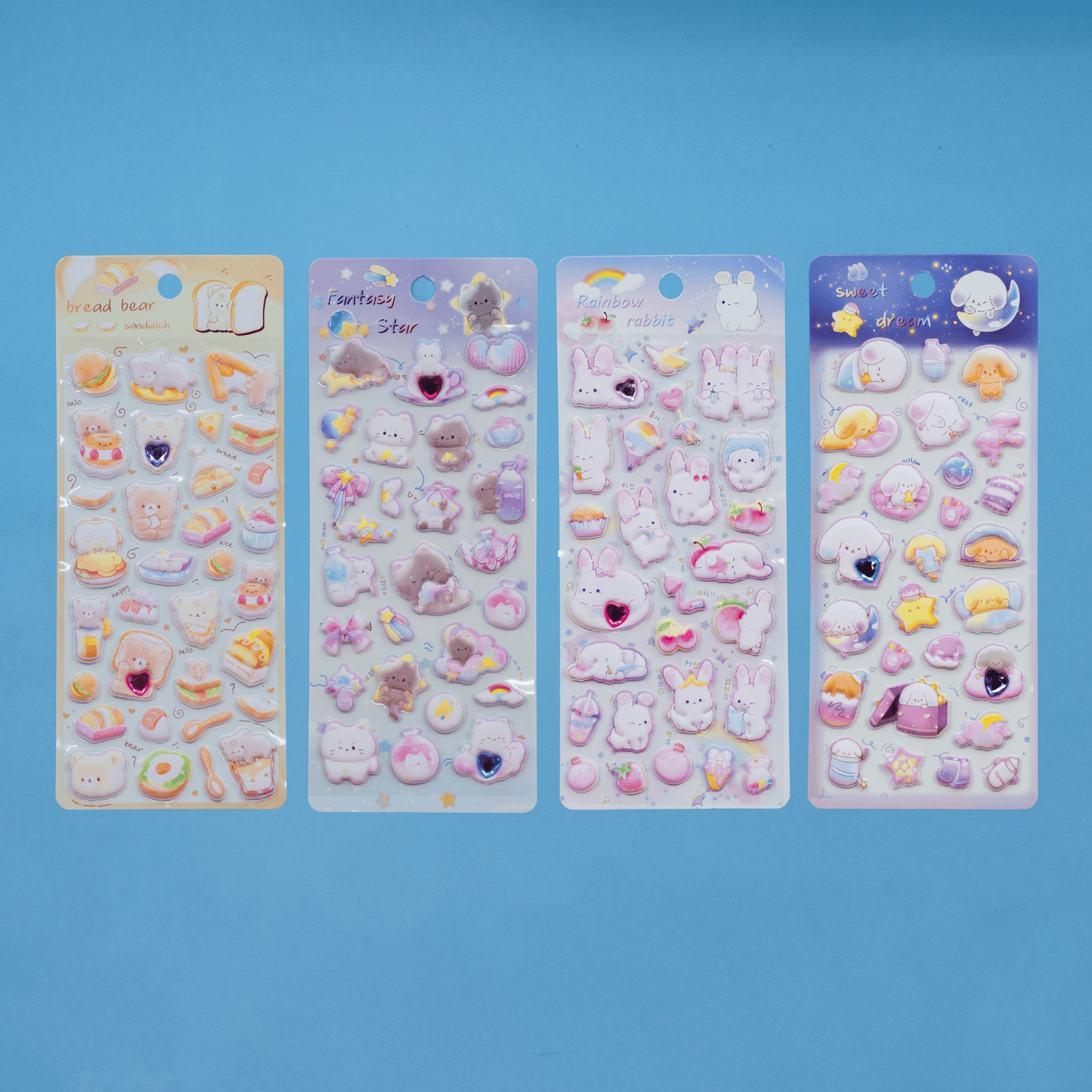 Big Puffy Animal Stickers- 4 Styles