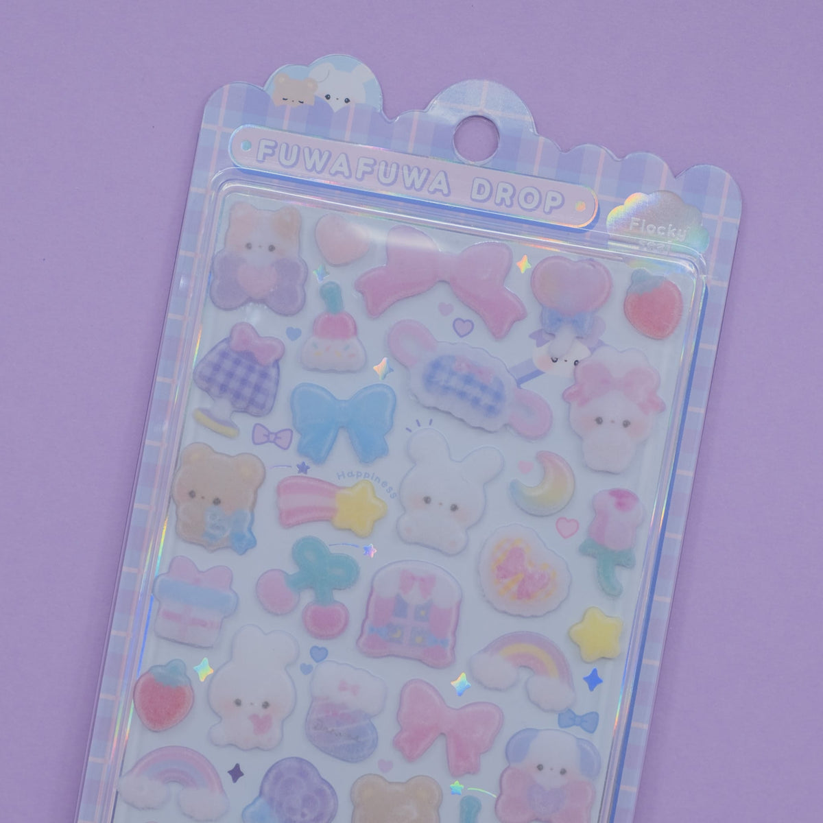 Animals Fuwafuwa Drop Stickers