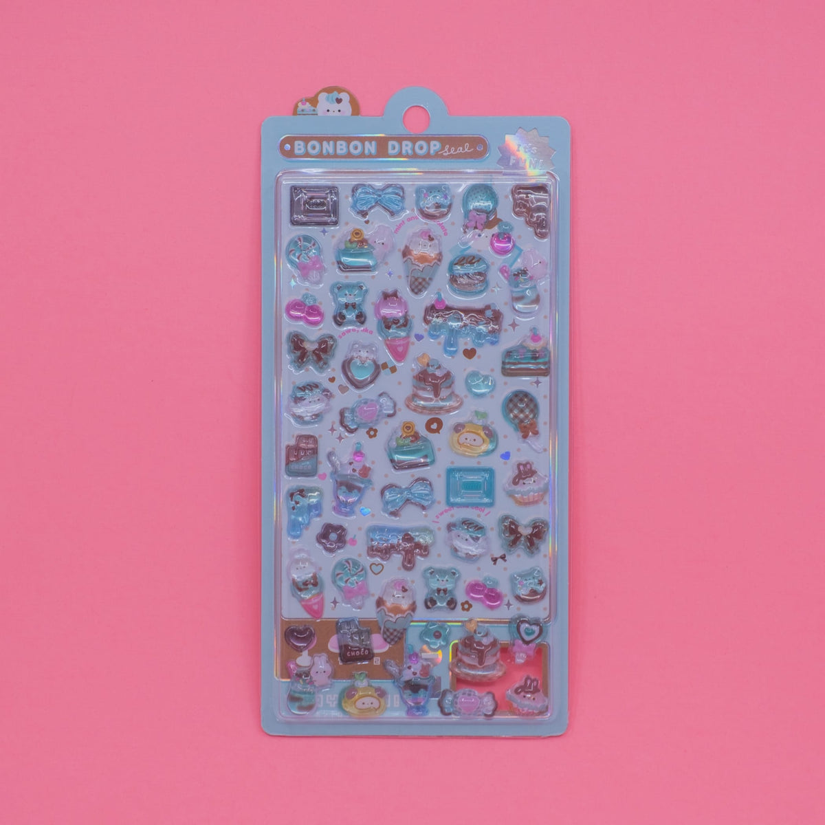 Mint Chocolate Bonbon Drop Stickers