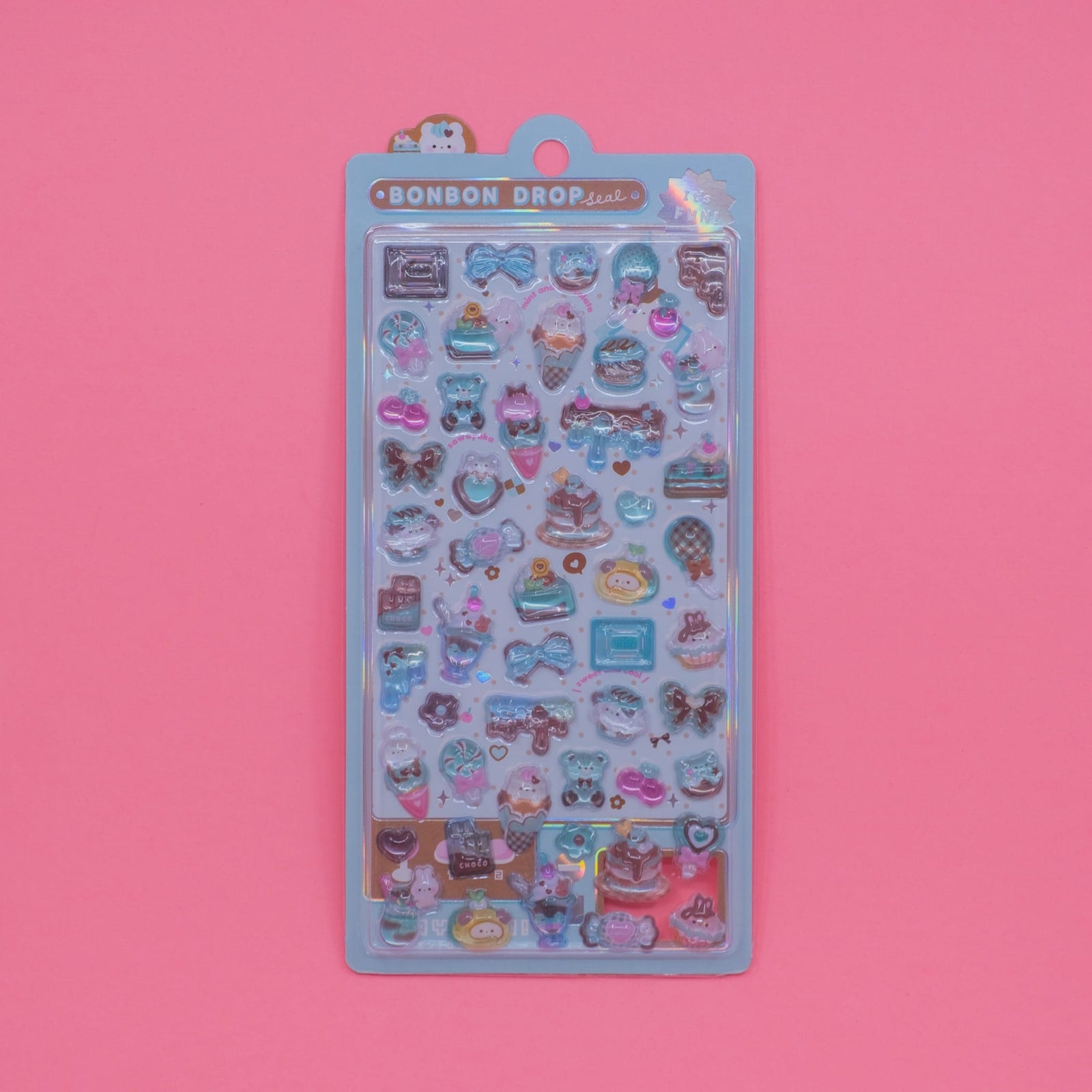 Mint Chocolate Bonbon Drop Stickers