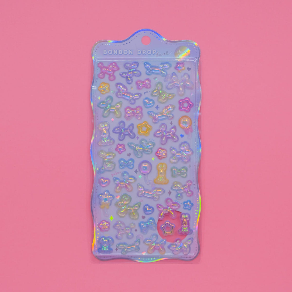 Pastel Balloon Animal Aurora Bonbon Drop Q-Lia Stickers