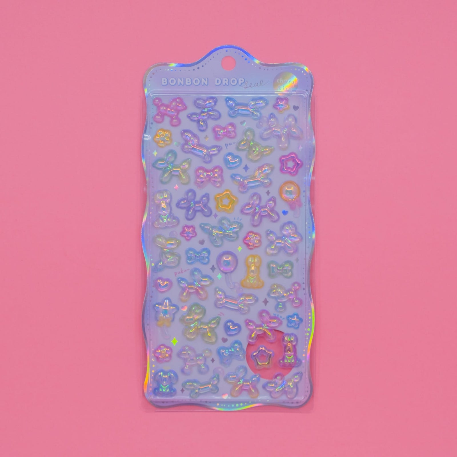 Pastel Balloon Animal Aurora Bonbon Drop Q-Lia Stickers