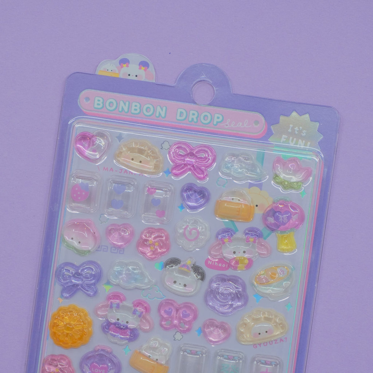 Chinese "Nihao" Bonbon Drop Stickers