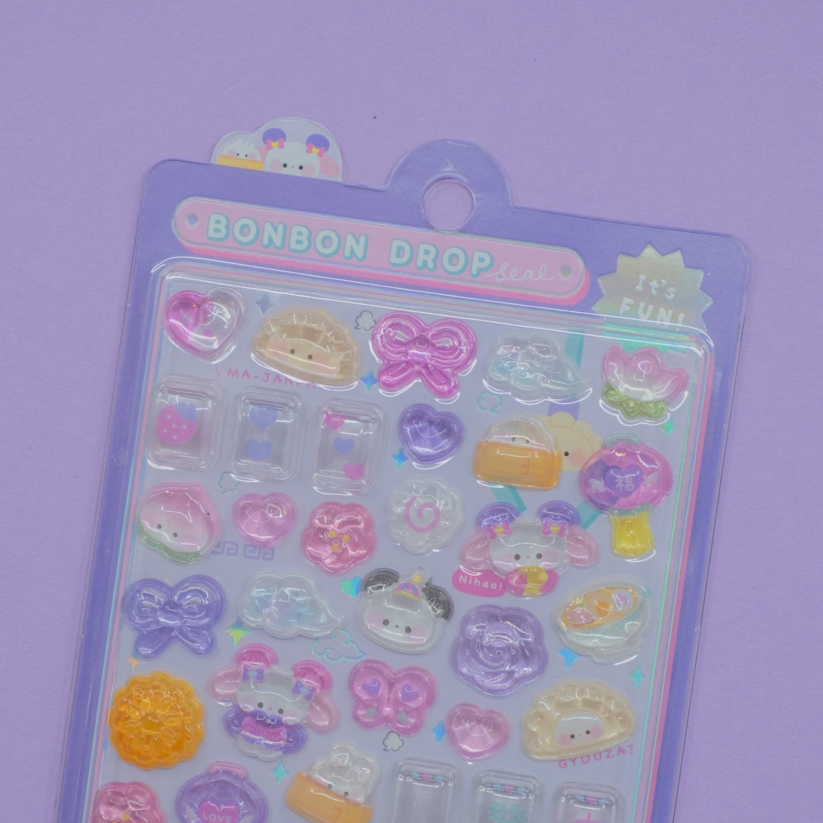 Chinese "Nihao" Bonbon Drop Stickers