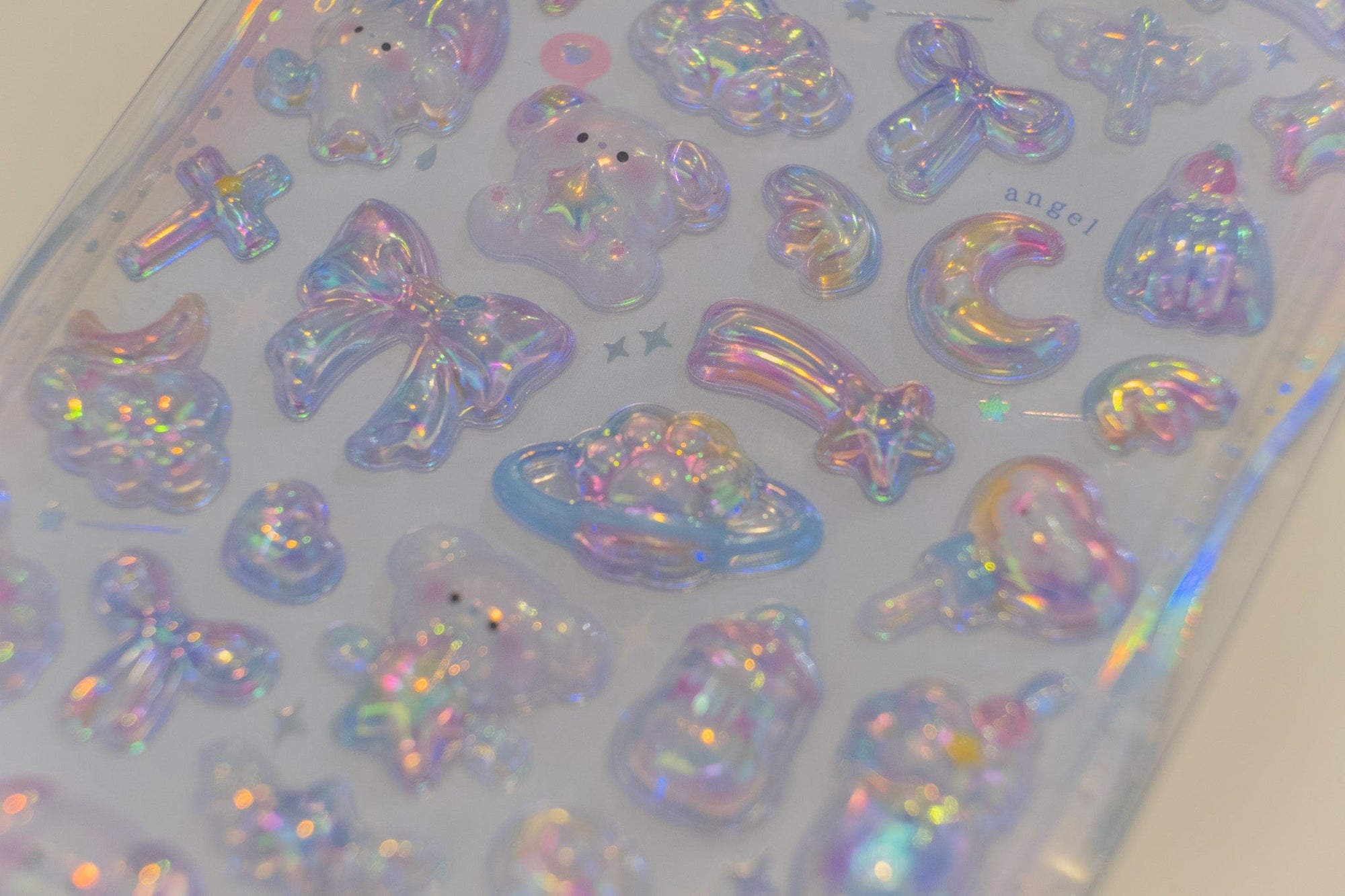 Light Blue Puppy Aurora Bonbon Drop Q-Lia Stickers