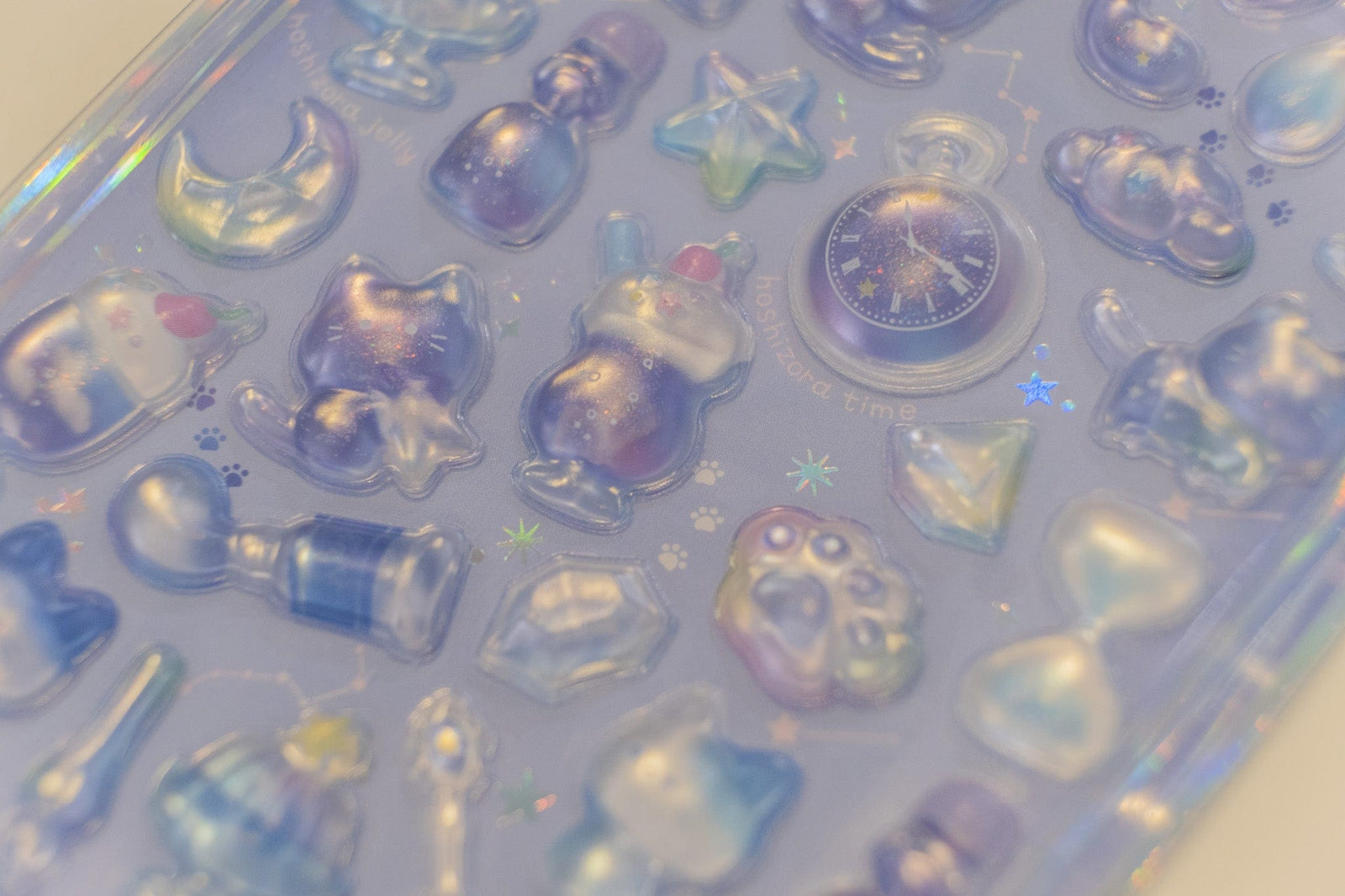 Dark Blue Cat Frozen Bonbon Drop Q-Lia Stickers